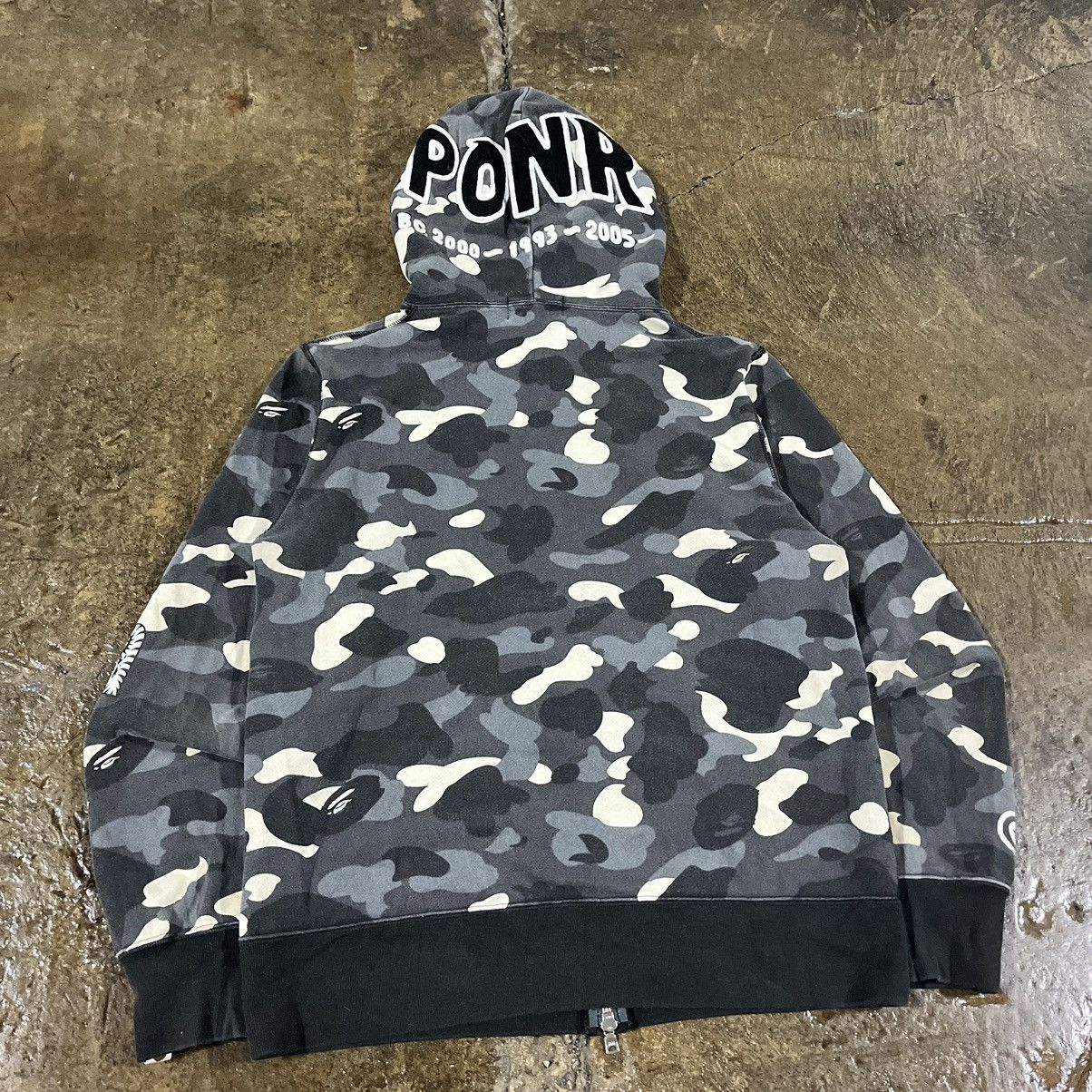 Bape Bathing Ape BAPE City Camo Shark PONR Full-Zip Hoodie (FW20) Size US L / EU 52-54 / 3 - 4 Thumbnail