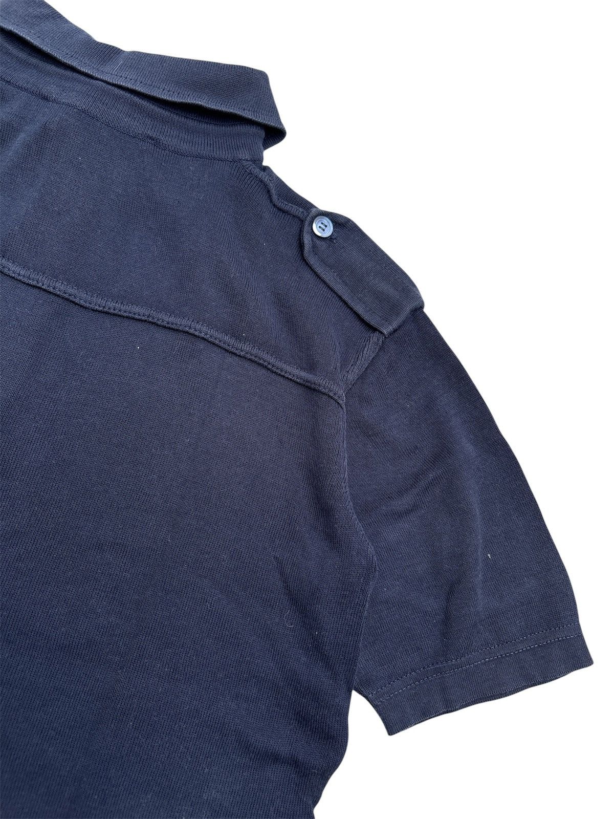Prada 1990s Crop Military Polo Shirt Size US M / EU 48-50 / 2 - 4 Thumbnail
