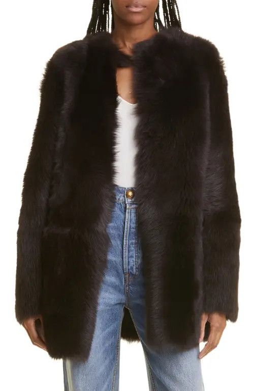 Zimmermann oc11z0425 Luminosity Shearling Jacket in Chocolate Brown Size S / US 4 / IT 40 - 3 Thumbnail