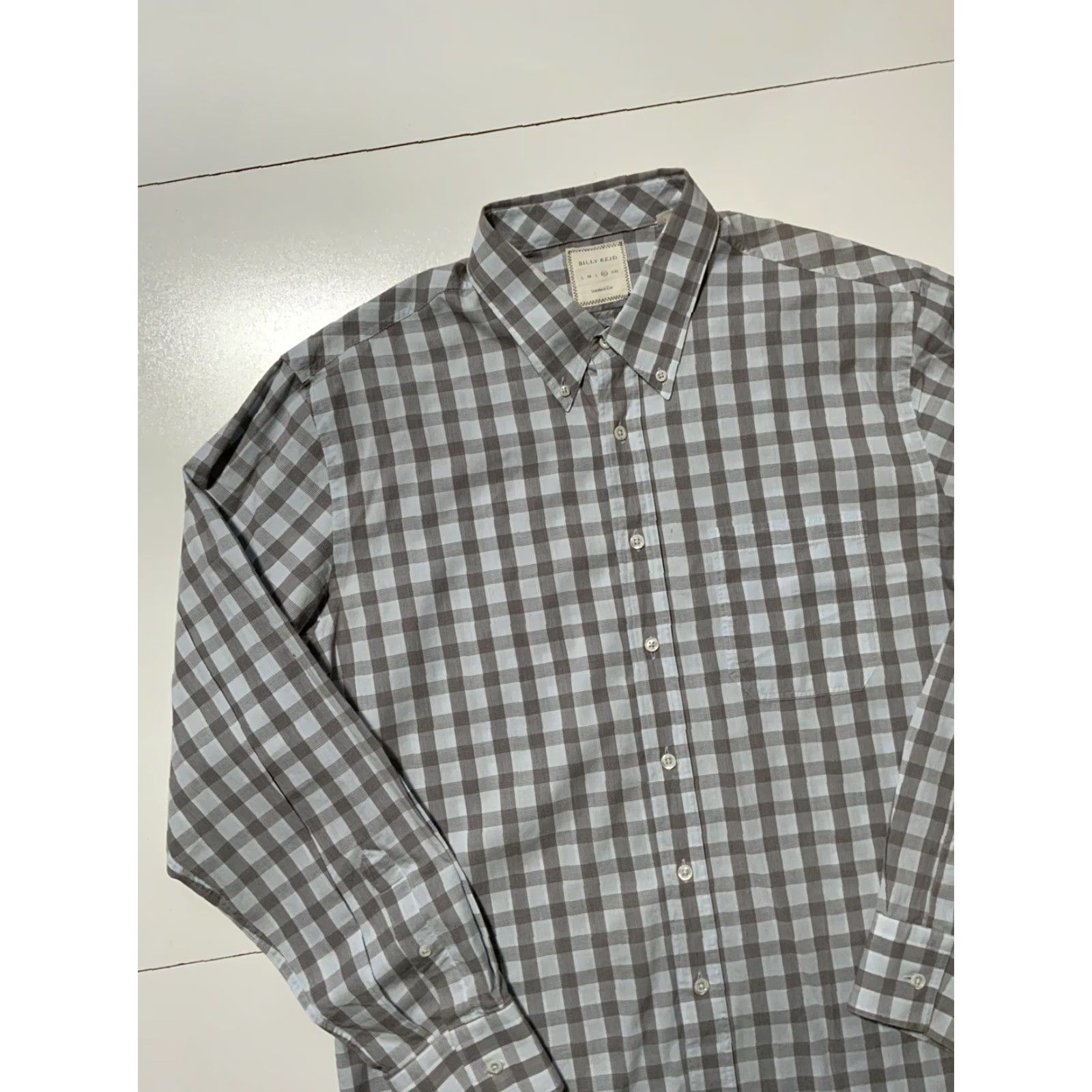 Billy Reid Billy Reid Standard Cut Plaid Cotton Casual Mens Long Sleeve Button Shirt XL Multicolor Size US XL / EU 56 / 4 - 3 Thumbnail