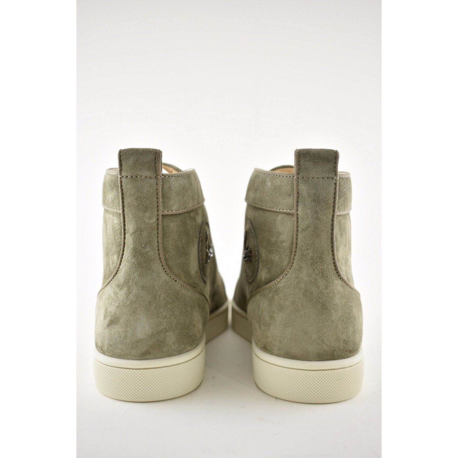 Christian Louboutin Christian Louboutin Mens Louis Orlato Flat Poivre Vert Suede Size US 7 / EU 40 - 11 Thumbnail