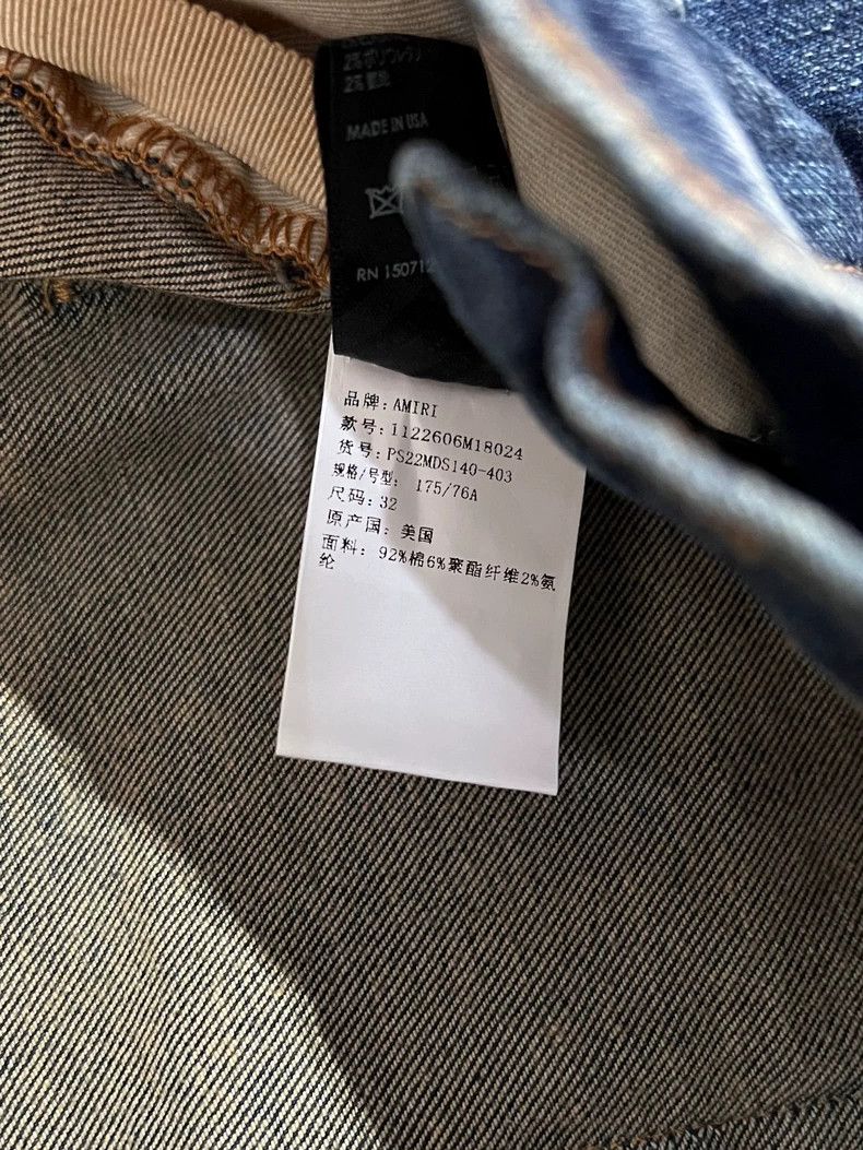 Amiri Amiri Blue stitched jeans 2502-Nextarrow Size US 32 / EU 48 - 8 Thumbnail
