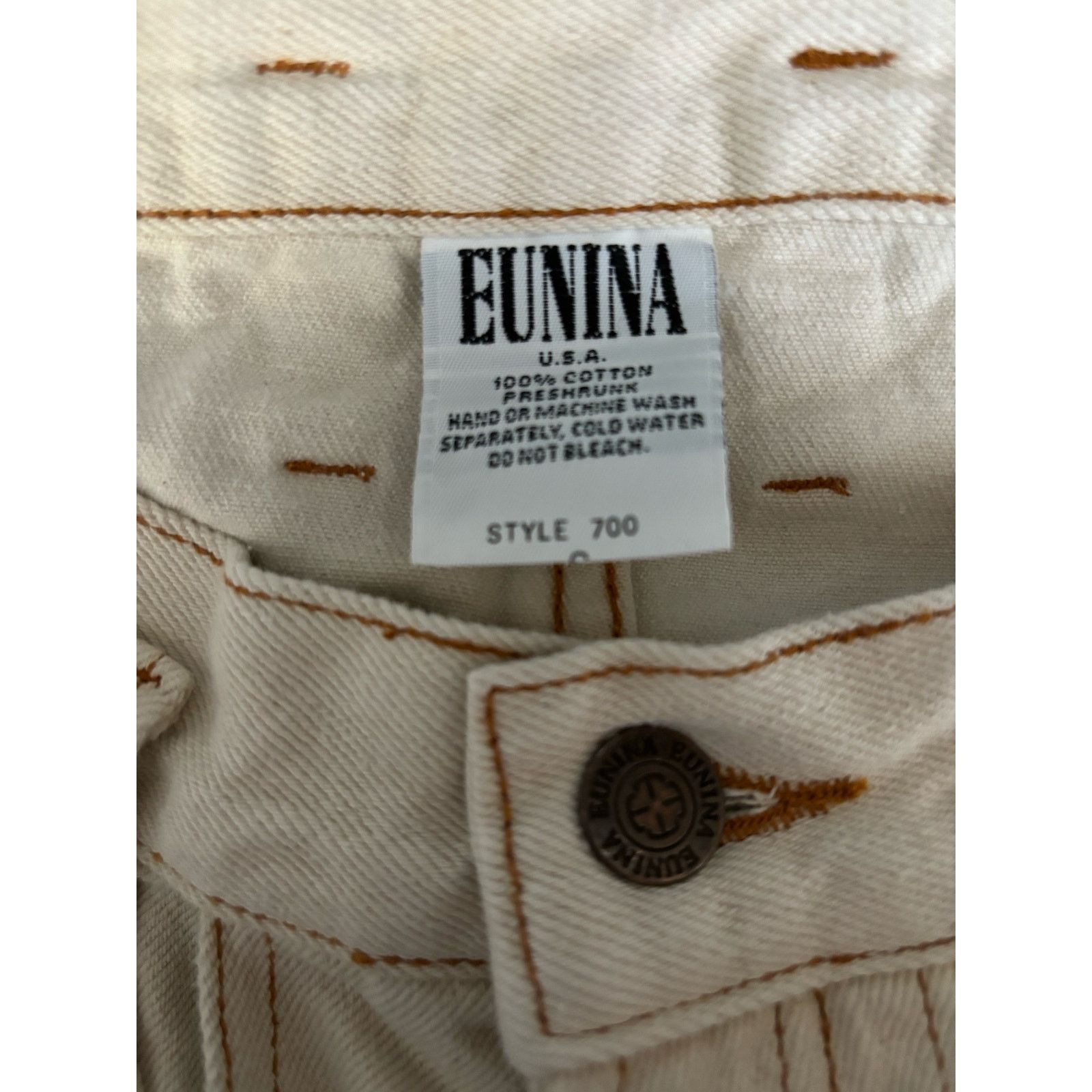 Unknown London Vintage Eunina Quality Jeans Size 28" / US 6 / IT 42 - 5 Thumbnail