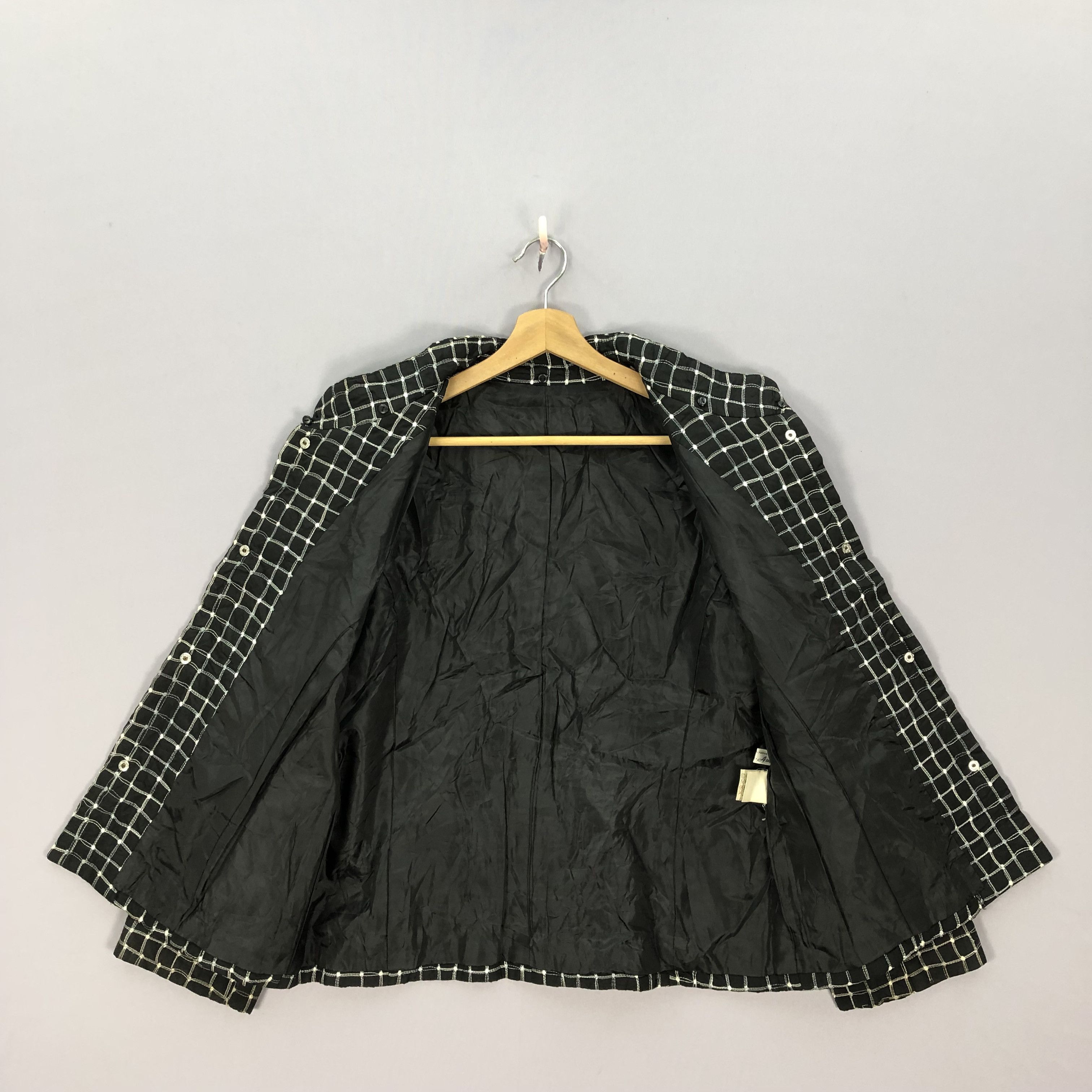 Vintage Vintage San Anom Checkered Jacket Size L / US 10 / IT 46 - 4 Thumbnail