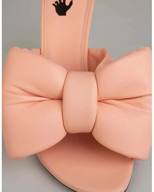 Off-White o1mle0425 Nappa Bow High Allen Pointed Heels in Pink Size US 5 / IT 35 - 4 Thumbnail