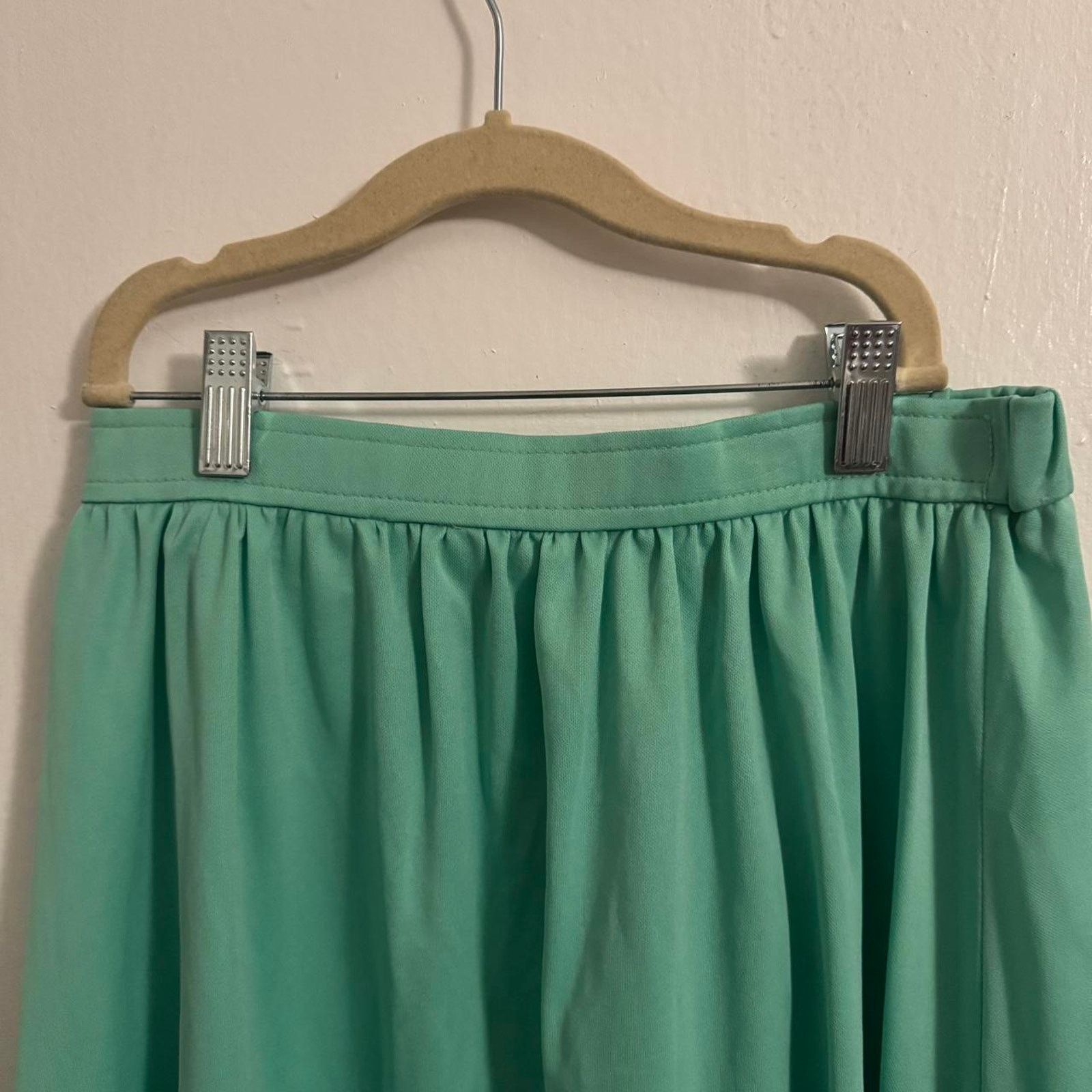 GRAFF Vintage Pastel Seafoam 70s Elevated Basic Aqua Mint Green Size 30" / US 8 / IT 44 - 3 Thumbnail