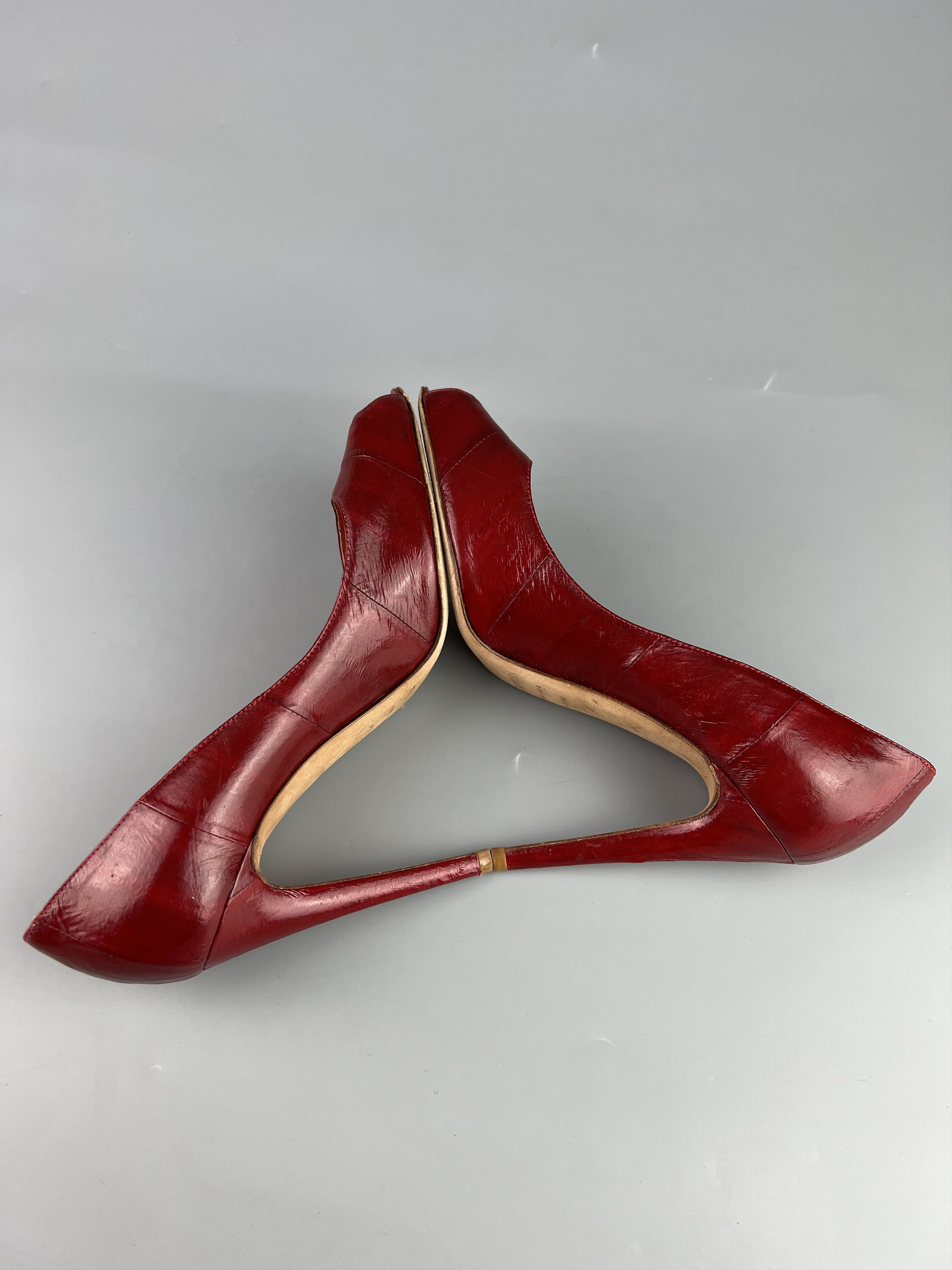 Sergio Rossi Sergio Rossi Red Leather Heels Size 39 Made in Italy Size US 9 / IT 39 - 6 Thumbnail