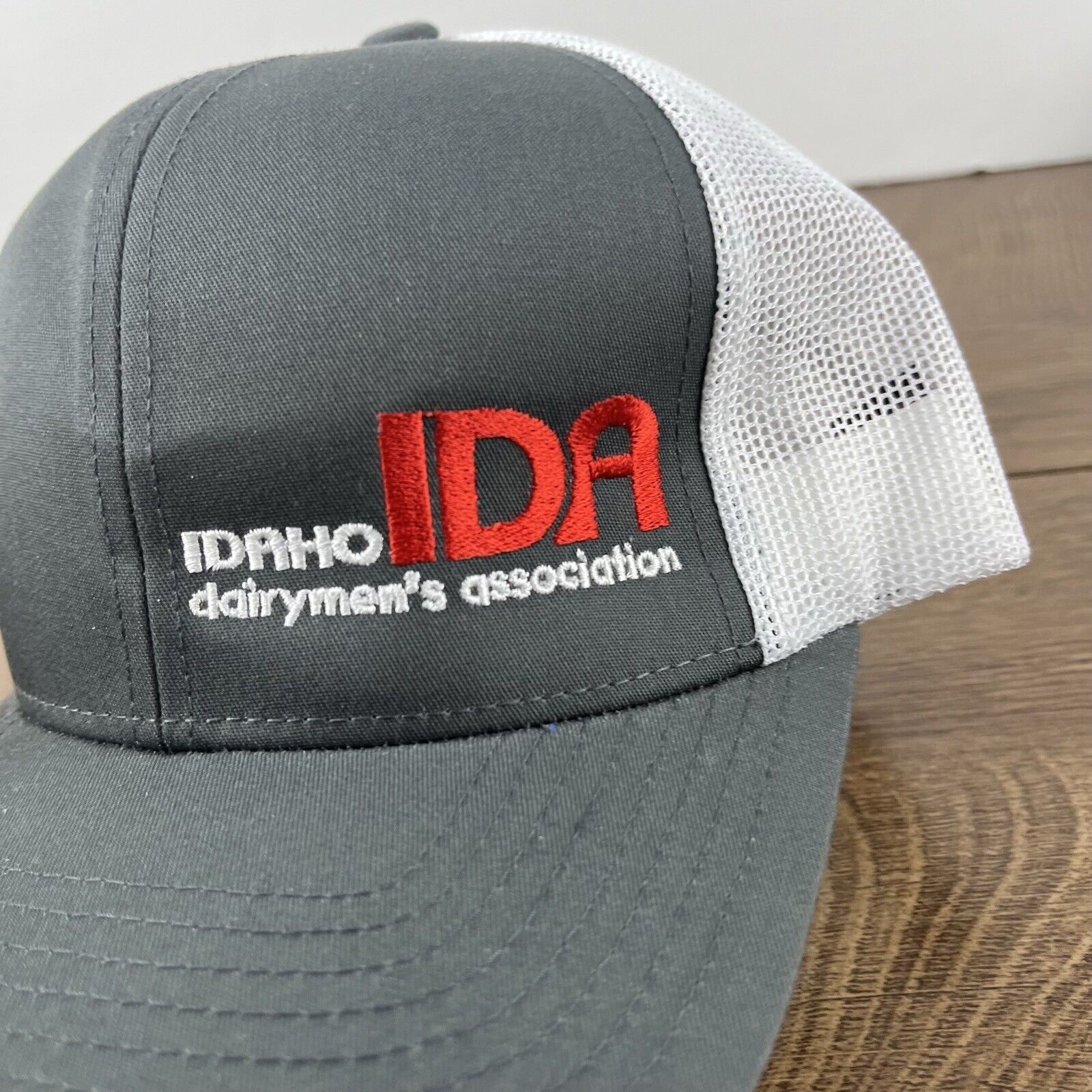 Other Idaho Dairymens Hat IDA Snapback Hat Gray Adjustable Hat Adu Size ONE SIZE - 6 Thumbnail