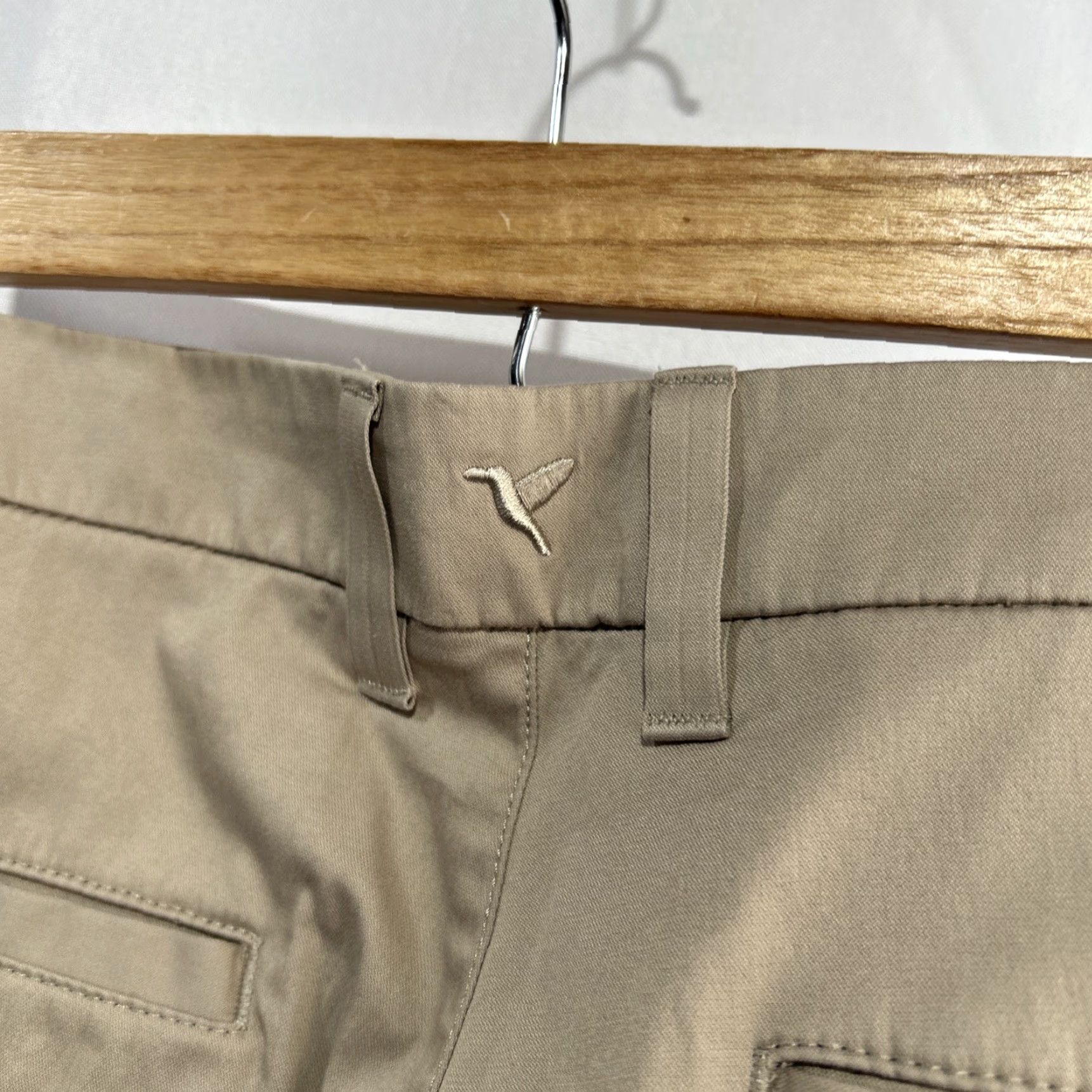 Vintage Birddogs Pants Men’s Khaki Slim Casual Work Cotton Nylon Elastane 36x32 Size US 36 / EU 52 - 4 Thumbnail