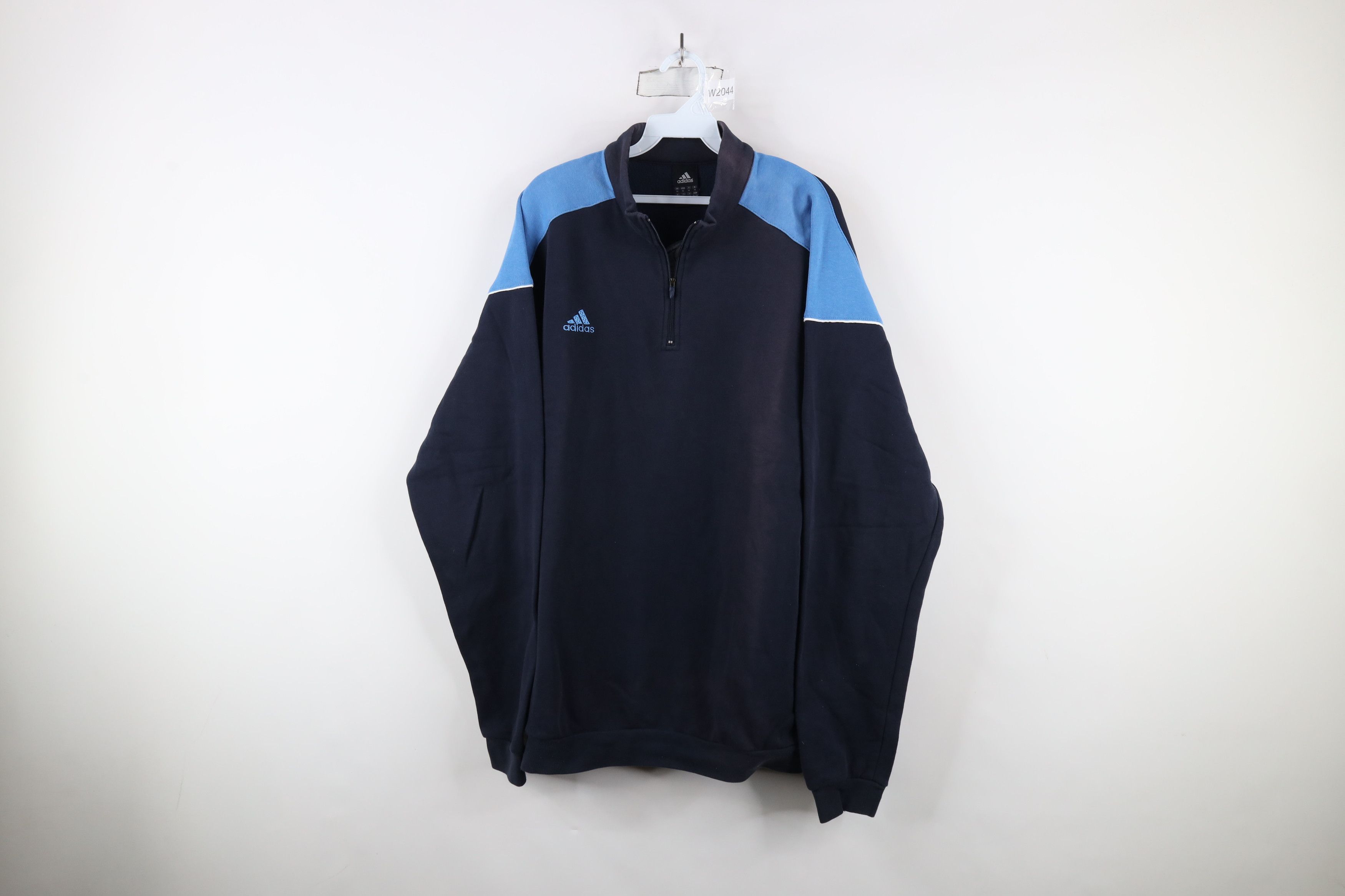 Adidas × Vintage Vintage Adidas Soccer Spell Out Half Zip Pullover Sweatshirt Size US XL / EU 56 / 4 - 1 Thumbnail
