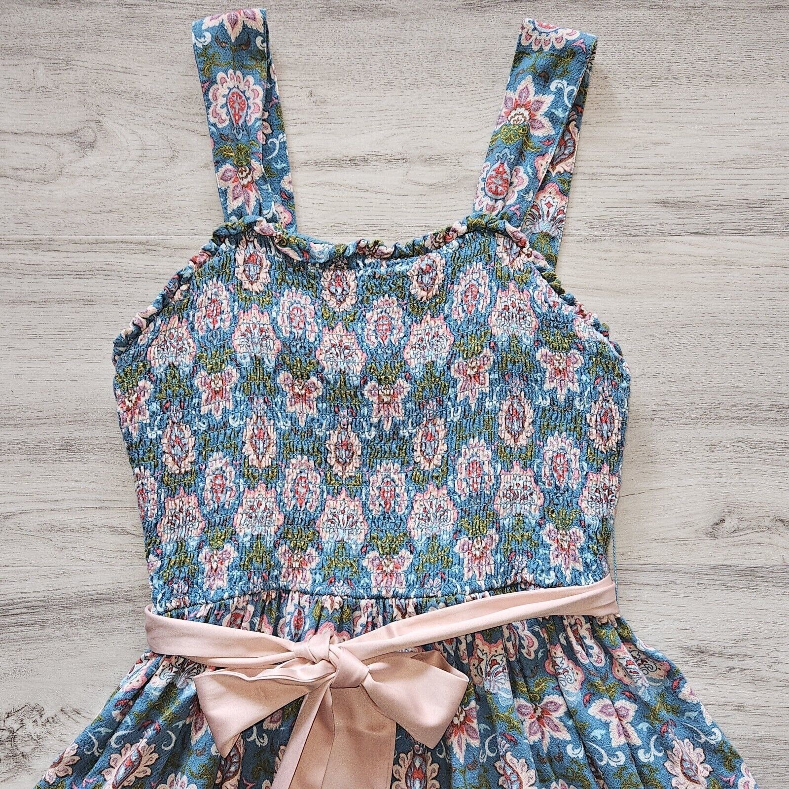 Designer Matilda Jane Hummingbird Sun Dress Womens S Smocked Enchante Size S / US 4 / IT 40 - 5 Thumbnail