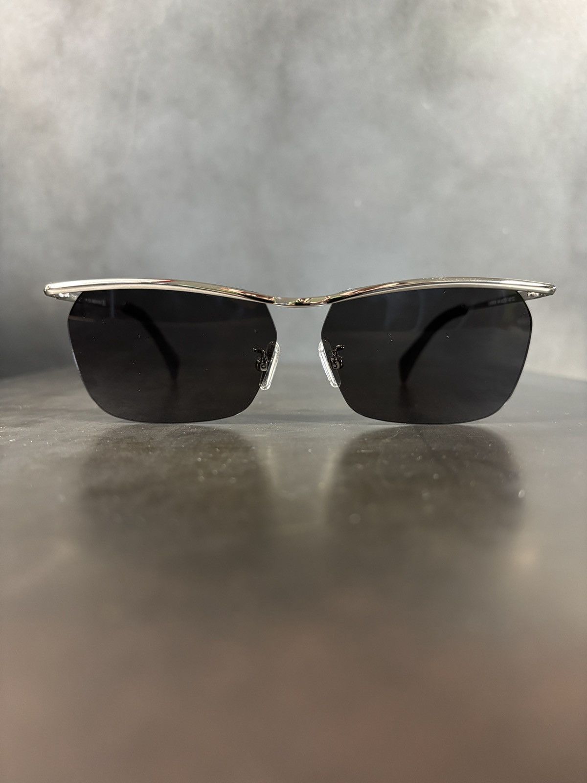 Vintage Metal Half Rim Sunglasses Celine Style Designer CL 40307U Size ONE SIZE - 6 Thumbnail