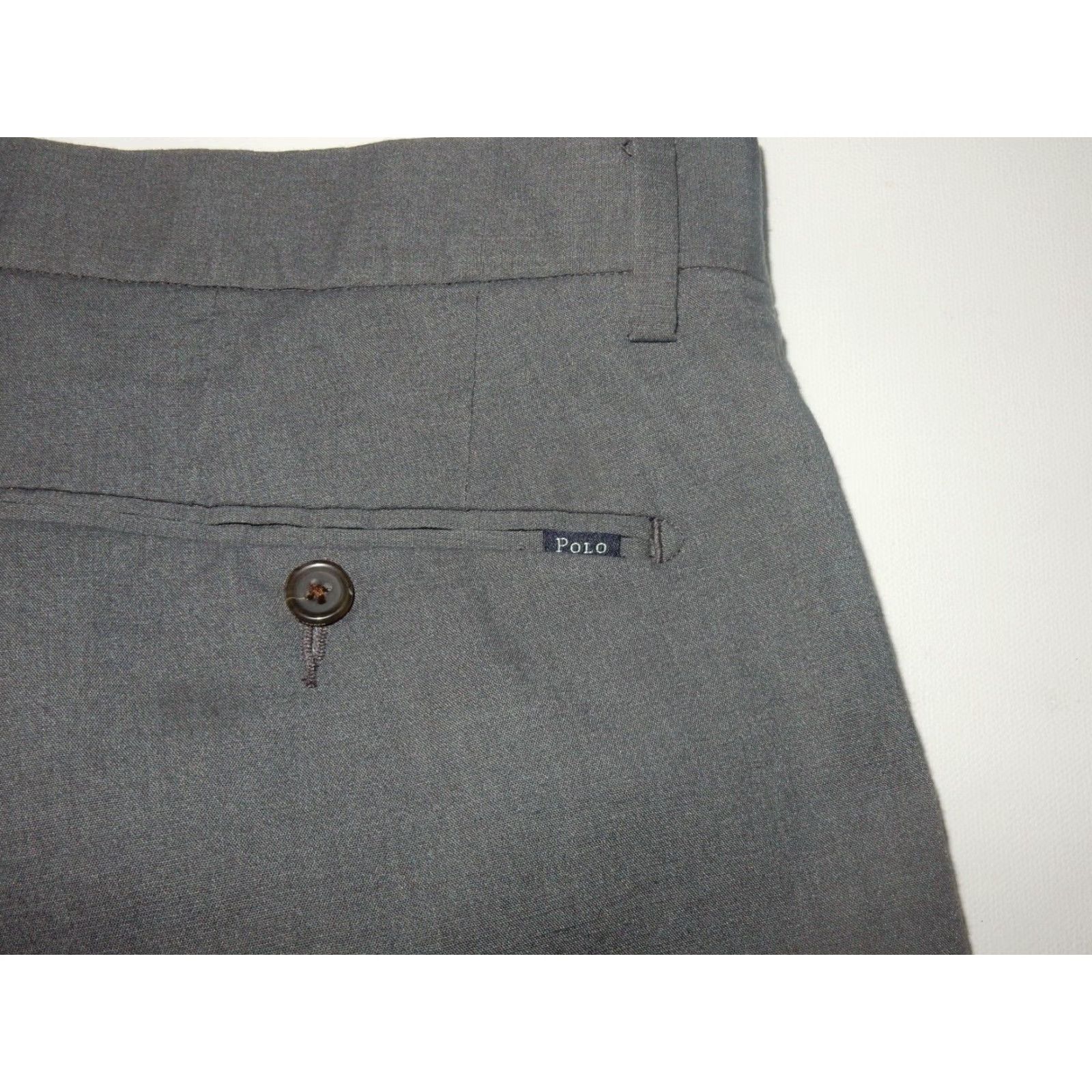 Polo Ralph Lauren VINTAGE Polo Ralph Lauren Men's Flat Front Dress Pants Size 34x26 Gray Size US S / EU 44-46 / 1 - 3 Thumbnail