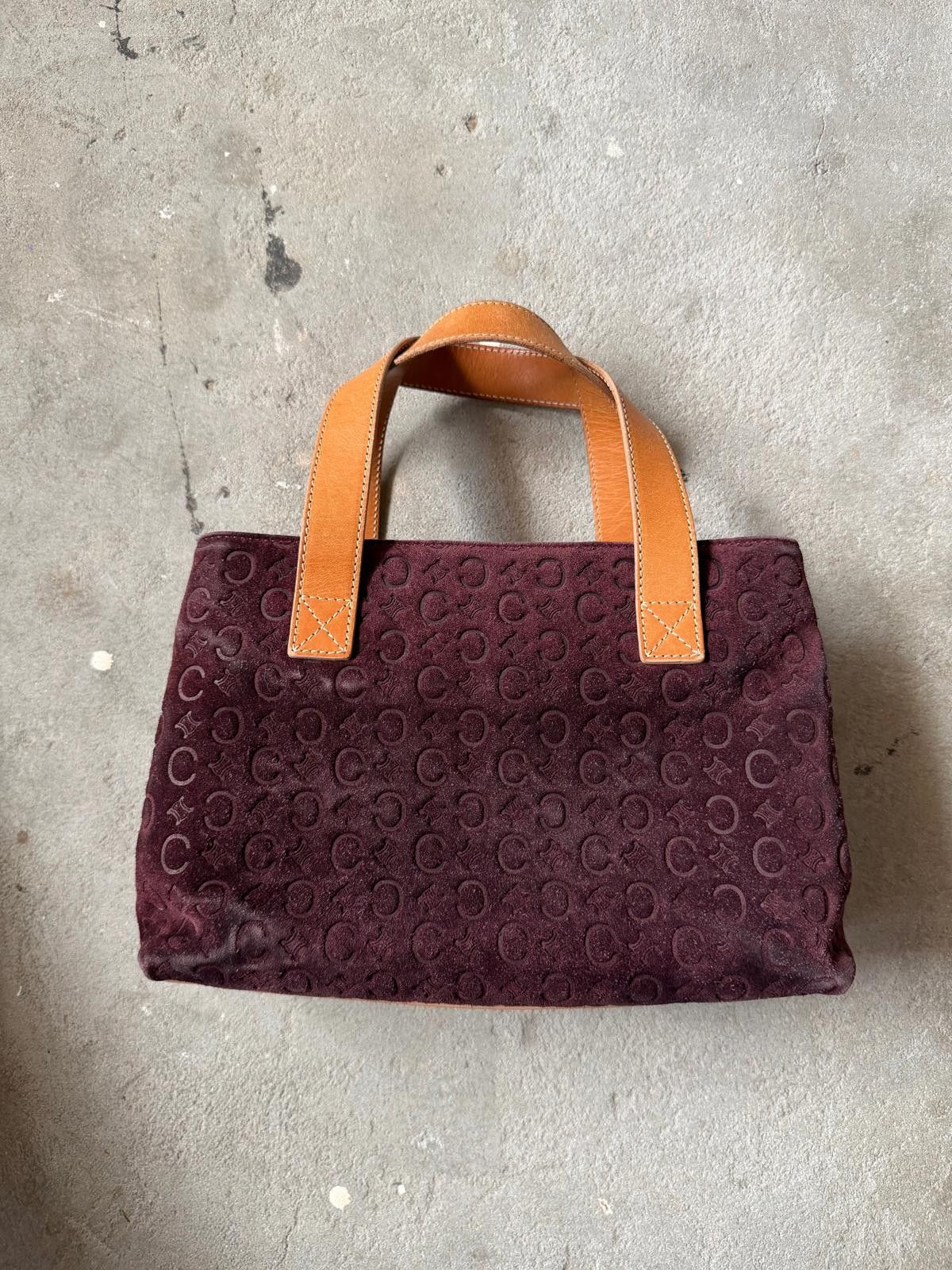 Celine Celine C Macadam Suede Shoulder Bag Brown/Beige Size ONE SIZE - 7 Thumbnail