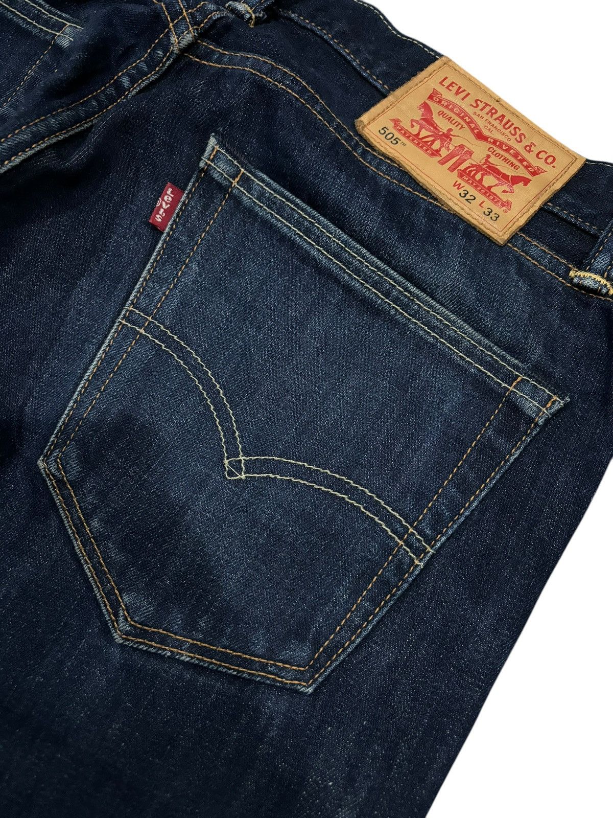 Levi's × Vintage Y2k Vintage Levi’s Lot 505 Faded Straight Cut Denim Jeans Size US 32 / EU 48 - 8 Thumbnail