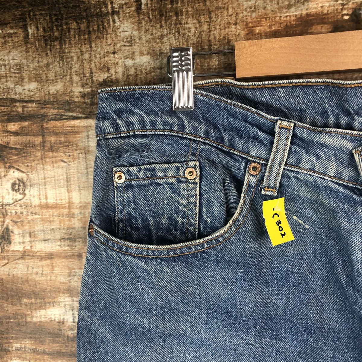 Levi's DL Levis 505 Blue Denim Pants #C302 Size US 36 / EU 52 - 7 Thumbnail