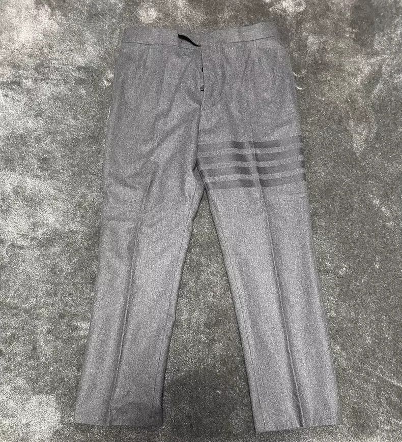 Thom Browne Thom Browne size3 Flannel men's trousers Size 40S - 1 Thumbnail