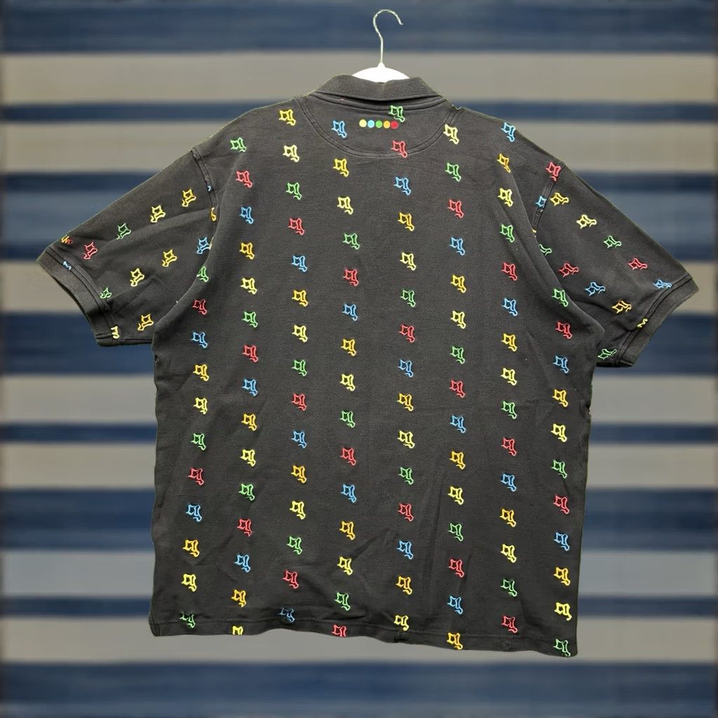 Coogi COOGI Button-Up Shirt Mens 2XL Black Rainbow Embroidered 90s Vintage Logo AOP Polo Craft Cotton Short Sleeve Casual Mens Size US XXL / EU 58 / 5 - 1 Thumbnail