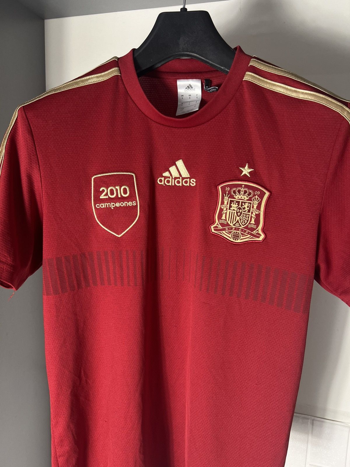 Adidas × Vintage VERY RARE ADIDAS SPAIN SOCCER JERSEY BLOKECORE RETRO Y2K 90s Size US S / EU 44-46 / 1 - 2 Thumbnail