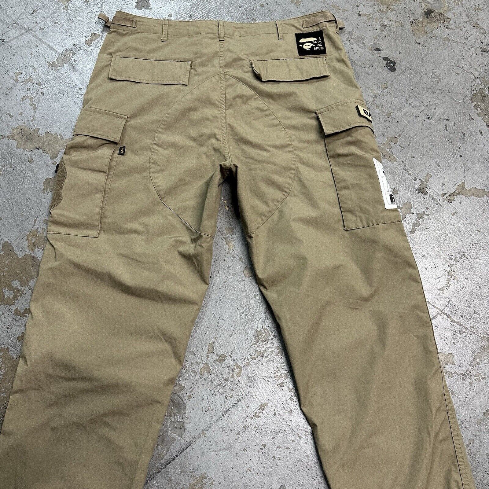 Alpha Industries × Bape A Bathing Ape Bape x Alpha Industries Military Cargo Pants Size US 38 / EU 54 - 4 Thumbnail