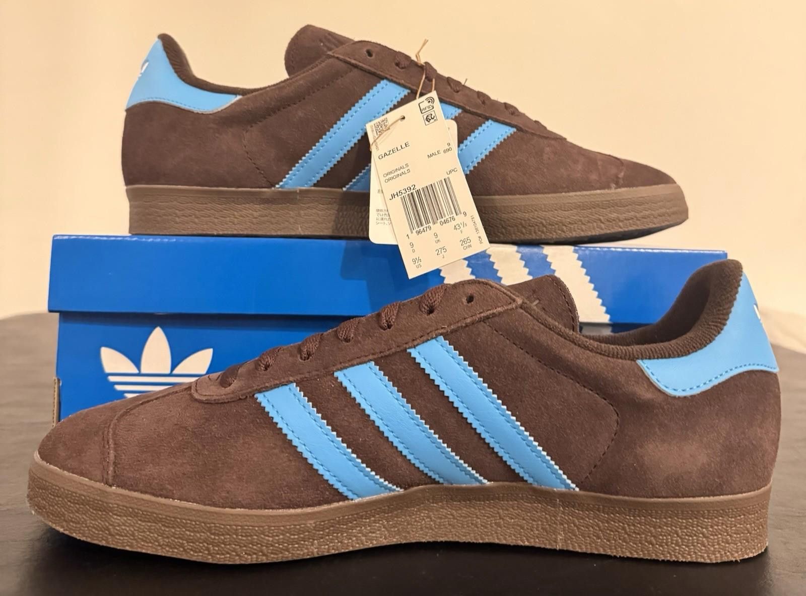 Adidas Size 9.5 - Adidas Gazelle Shadow Brown Sky Rush Size US 9.5 / EU 42-43 - 3 Thumbnail