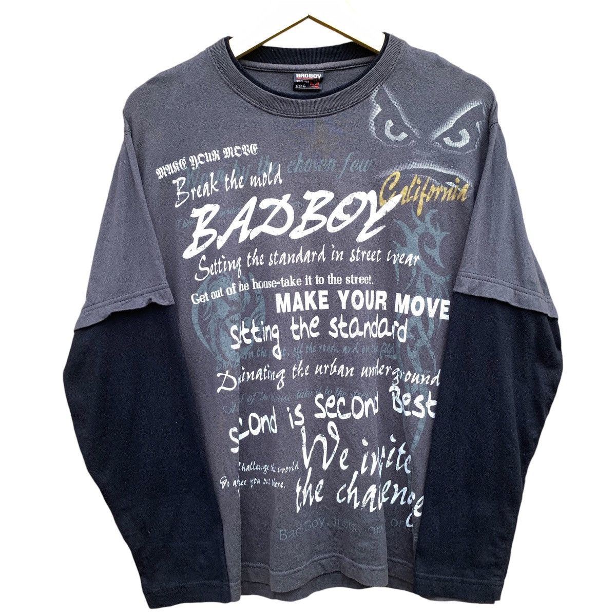 If Six Was Nine × Japanese Brand × Le Grande Bleu (L.G.B.) Bad boy poem longsleeave Size US L / EU 52-54 / 3 - 3 Thumbnail
