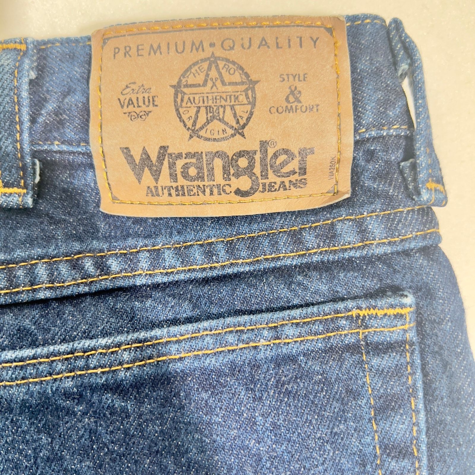 Wrangler Wrangler Jeans Mens W40 x L32 Dark Wash Blue Style # 96501MR Size US 40 / EU 56 - 4 Thumbnail