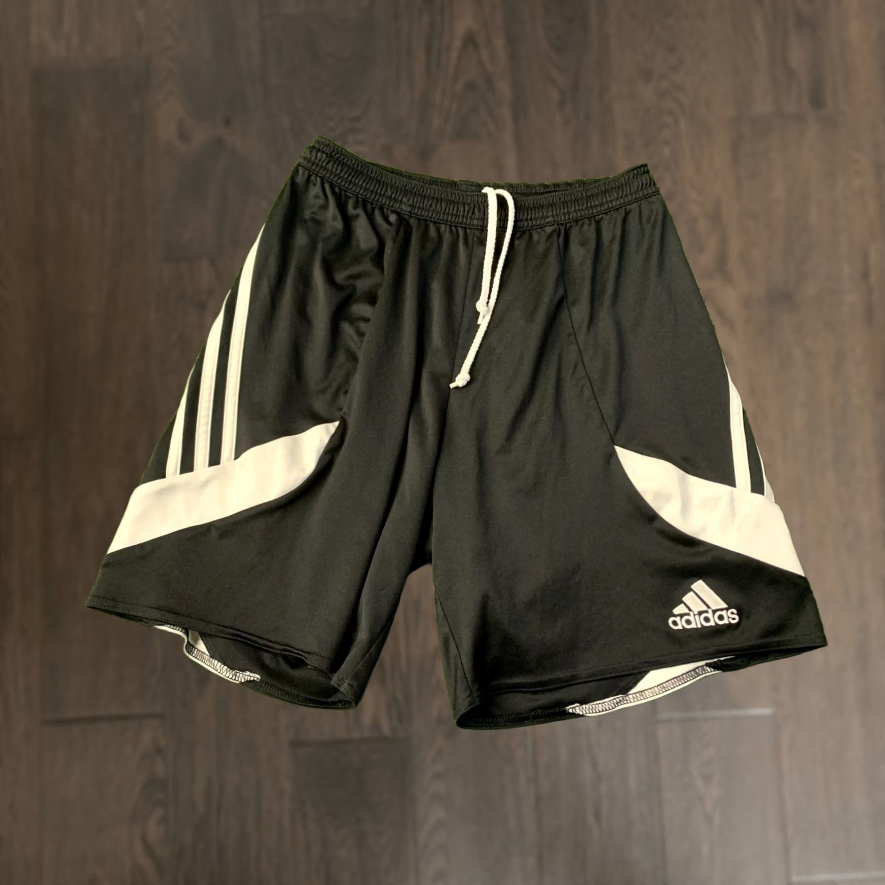 Adidas ADIDAS Nova PERFORMANCE CLIMALITE 2016 ORIGINAL MEN Football Shorts S Black White Football Mens Short 2016 Adidas Nova Climalite Size US 29 - 1 Thumbnail