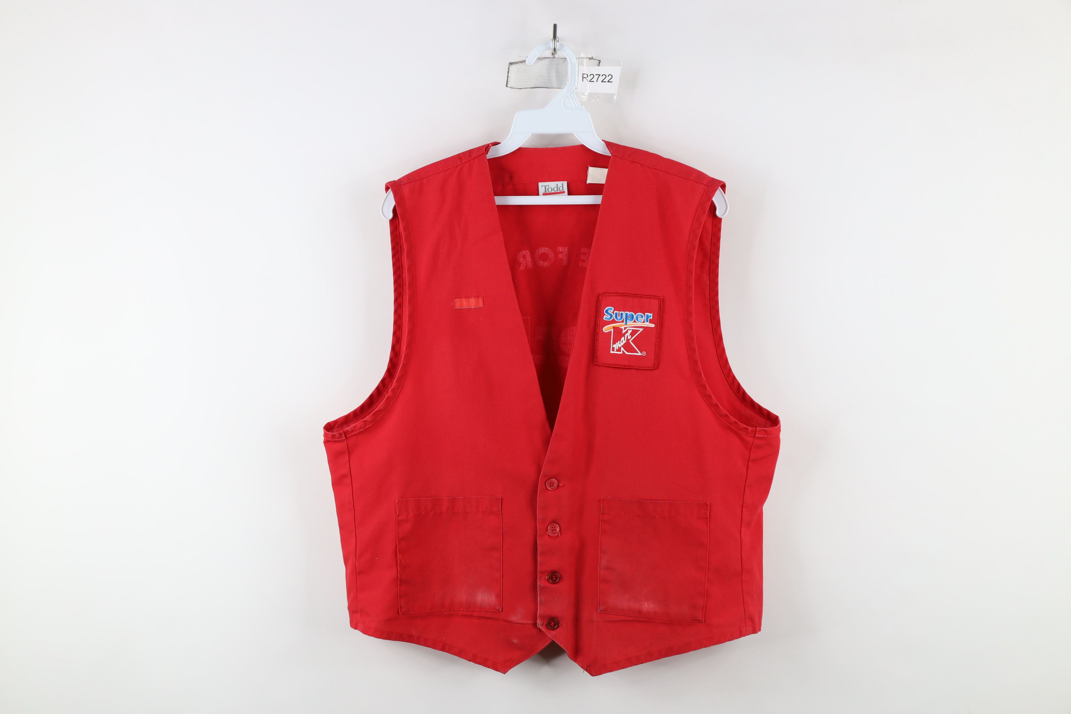 Vintage Vintage 90s Streetwear Super K Mart Center Greeter Vest Size US L / EU 52-54 / 3 - 1 Thumbnail