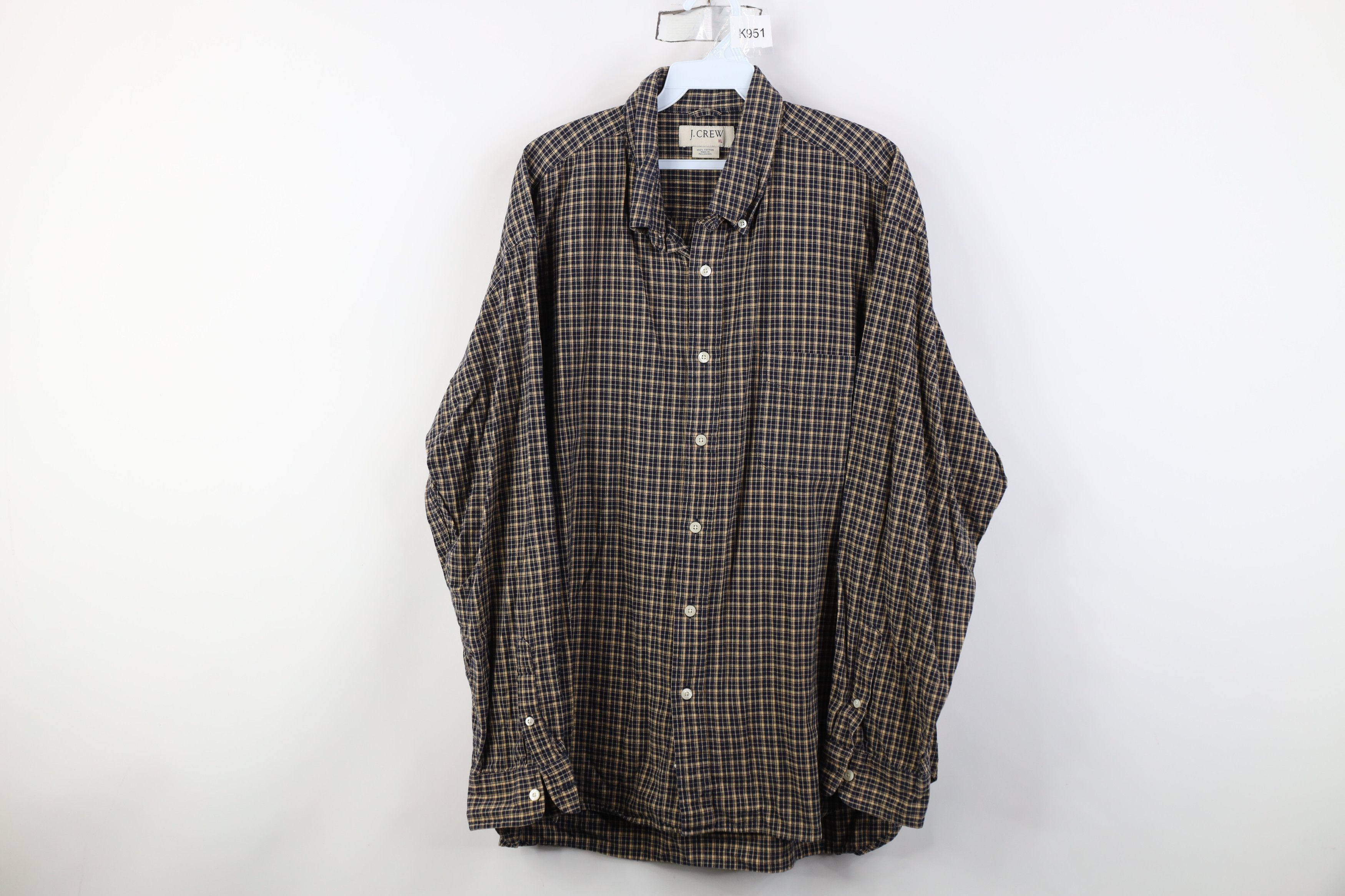 J.Crew Vintage 90s Y2K J Crew Collared Button Down Shirt Plaid Size US XL / EU 56 / 4 - 1 Thumbnail
