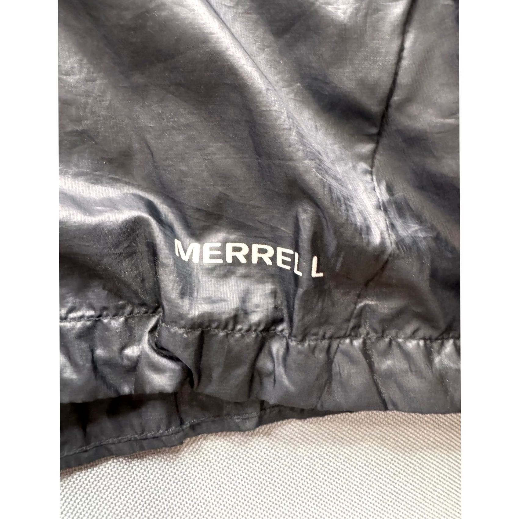 Merrell Merrell Windbreaker Jacket Mens Black Perforated Hooded Full Zip XS Size US XS / EU 42 / 0 - 2 Thumbnail