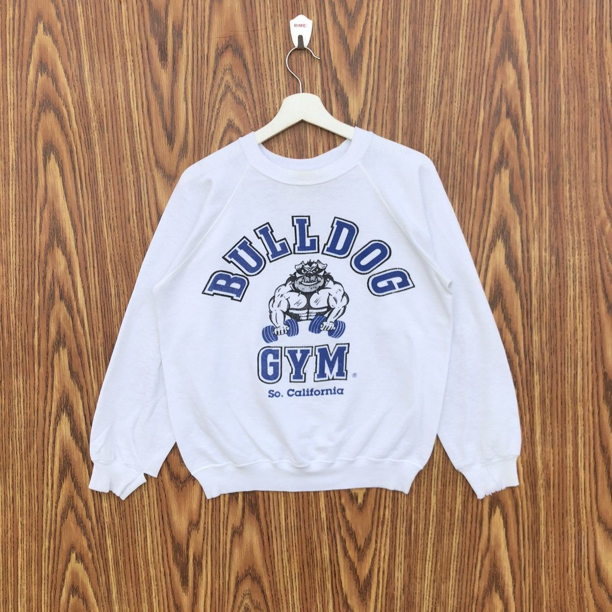 Vintage Vintage Bulldog Gym Sweatshirt Size US M / EU 48-50 / 2 - 1 Thumbnail