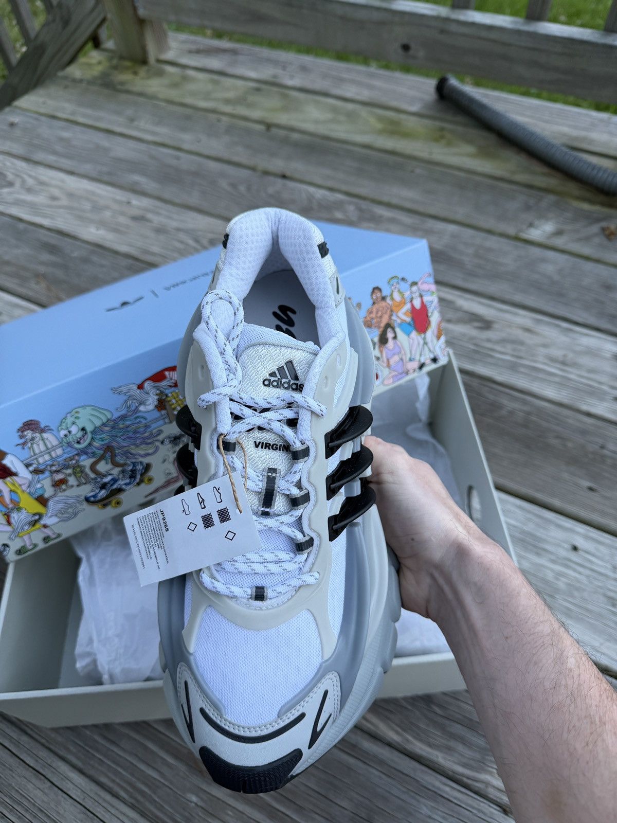 Adidas × Pharrell Size 11.5 Adistar jellyfish (grey)Exclusive Packaging Size US 11.5 / EU 44-45 - 2 Thumbnail