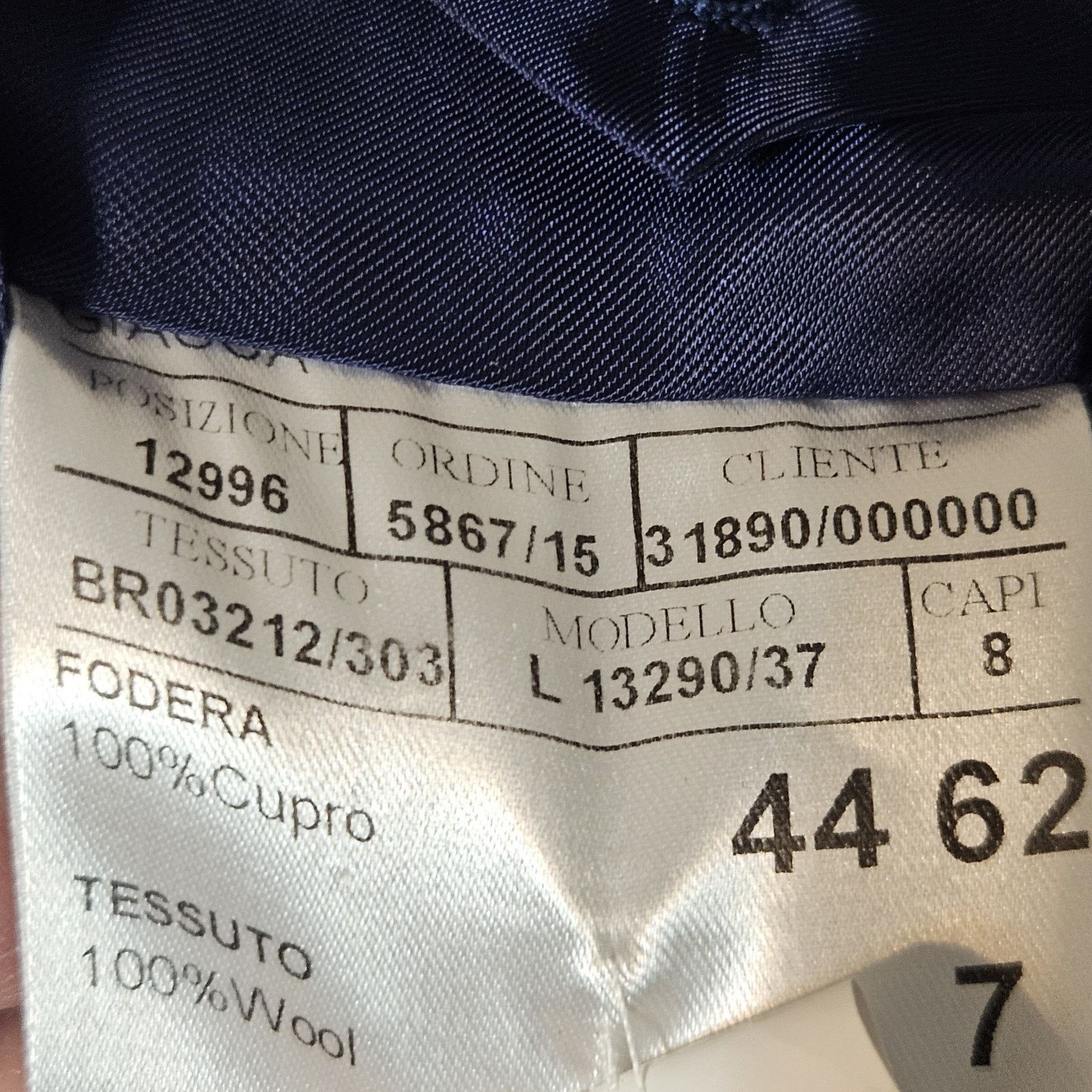 Canali Canali Blazer Men’s 50 Wool Made In Italy Sport Coat Blue Size 50R - 10 Thumbnail