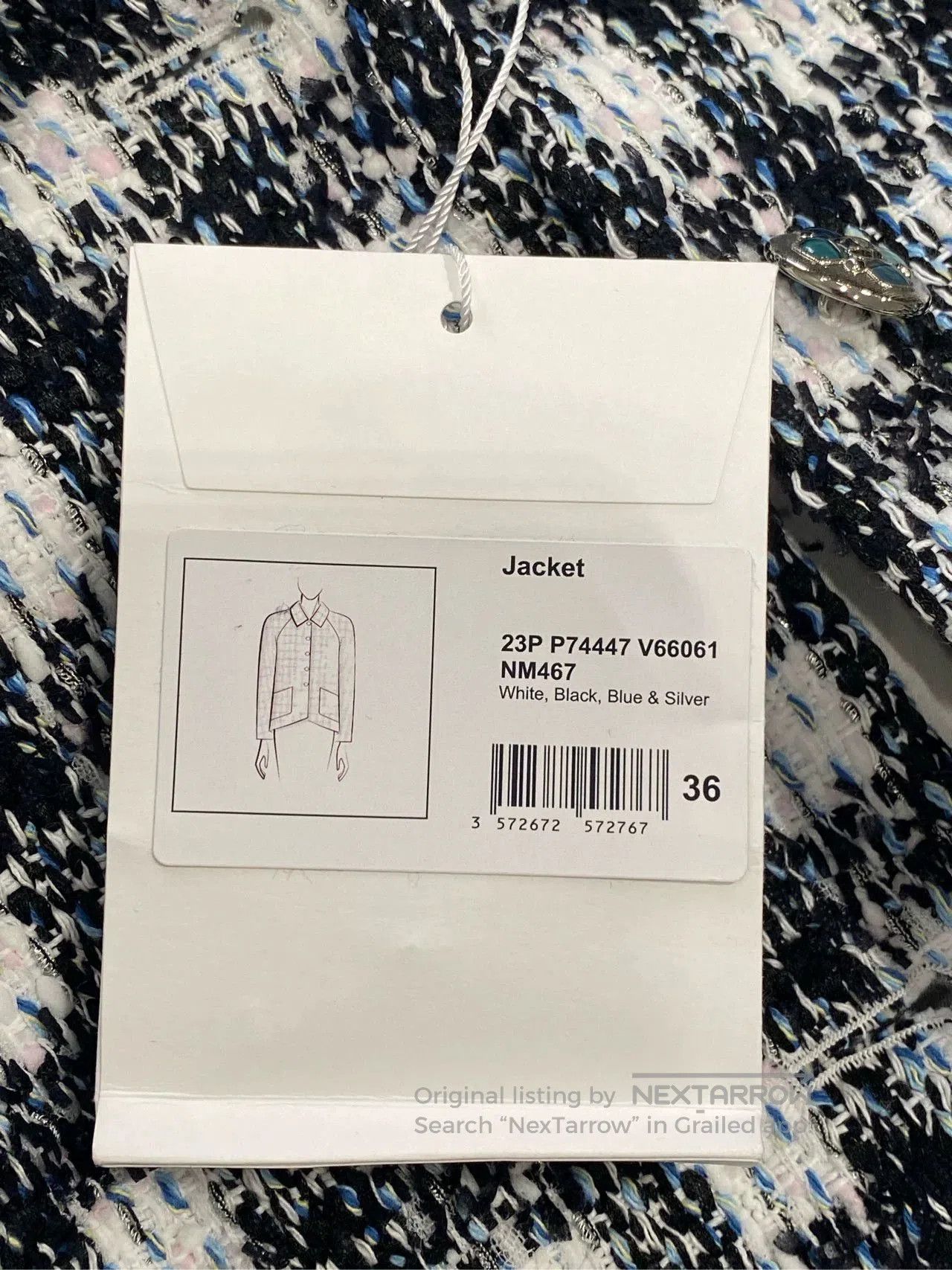Chanel Chanel 2023 Plaid Collar Jacket FR36. Size US XS / EU 42 / 0 - 4 Thumbnail