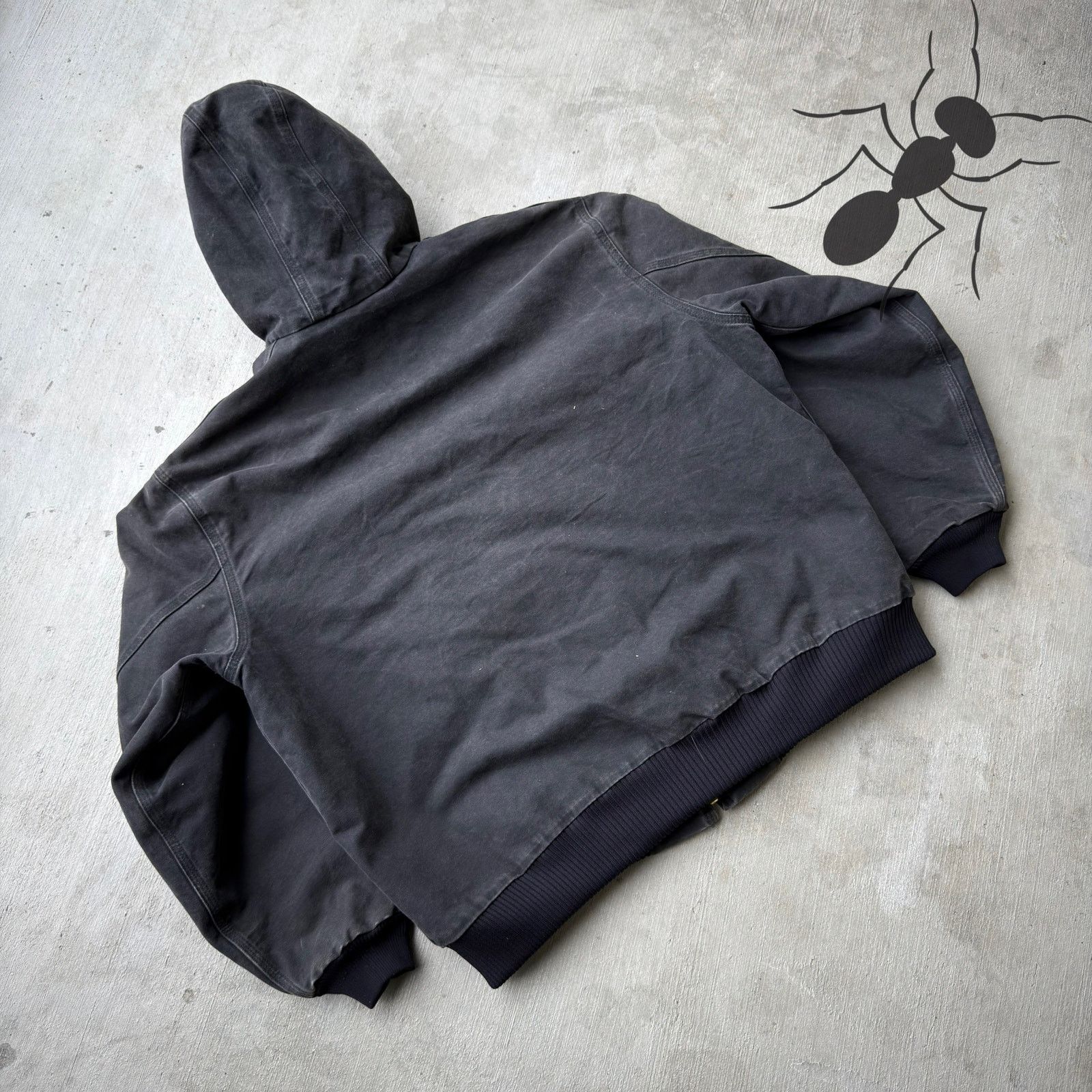 Carhartt × Vintage Carhartt J130 black hooded work wear jacket Size US XL / EU 56 / 4 - 6 Thumbnail