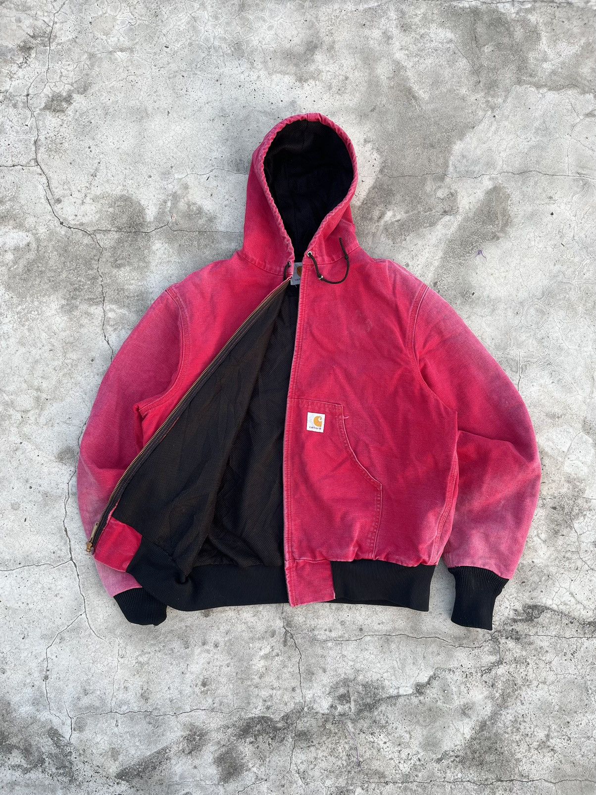 Carhartt × Vintage Vtg faded Carhartt Hooded Jacket Size US M / EU 48-50 / 2 - 6 Thumbnail