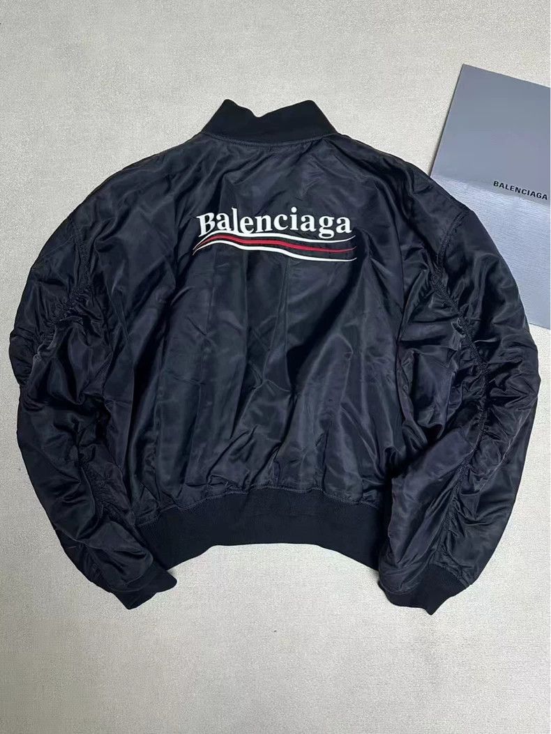 Balenciaga Balenciaga 24ss Coke Embroidered Bomber Cotton Jacket 2503 Size US L / EU 52-54 / 3 - 2 Thumbnail