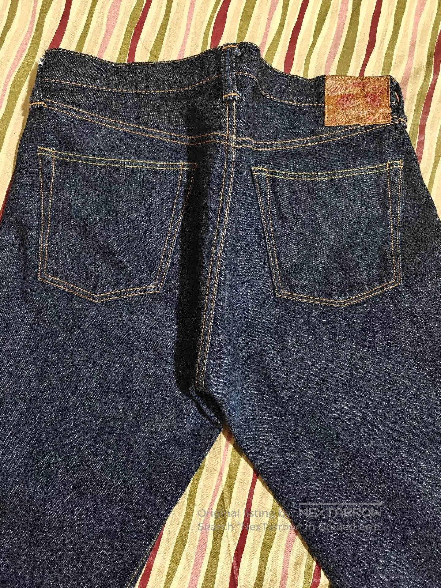 Full Count & Co. FULL COUNT 1108 Slim Straight Raw Jeans. Size US 35 - 6 Thumbnail