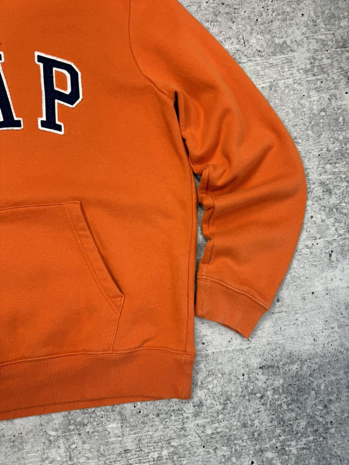 Gap × Vintage Vintage Gap Orange Hot Big Logo Y2K Style Hoodie Sweatshirt Size US L / EU 52-54 / 3 - 4 Thumbnail