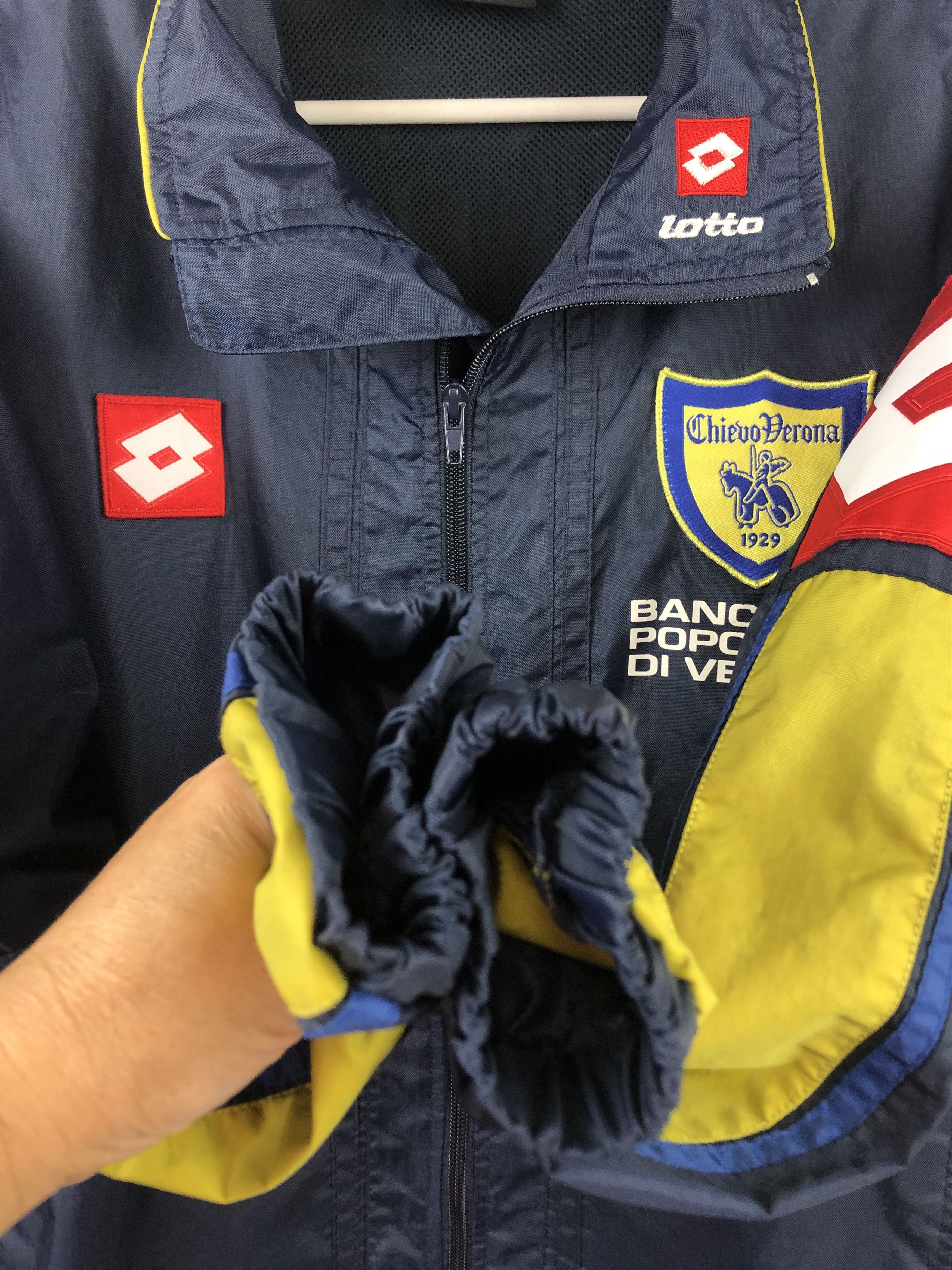 Vintage Vintage Lotto Chievo Verona Jacket Football Soccer Track Top Size US S / EU 44-46 / 1 - 8 Thumbnail