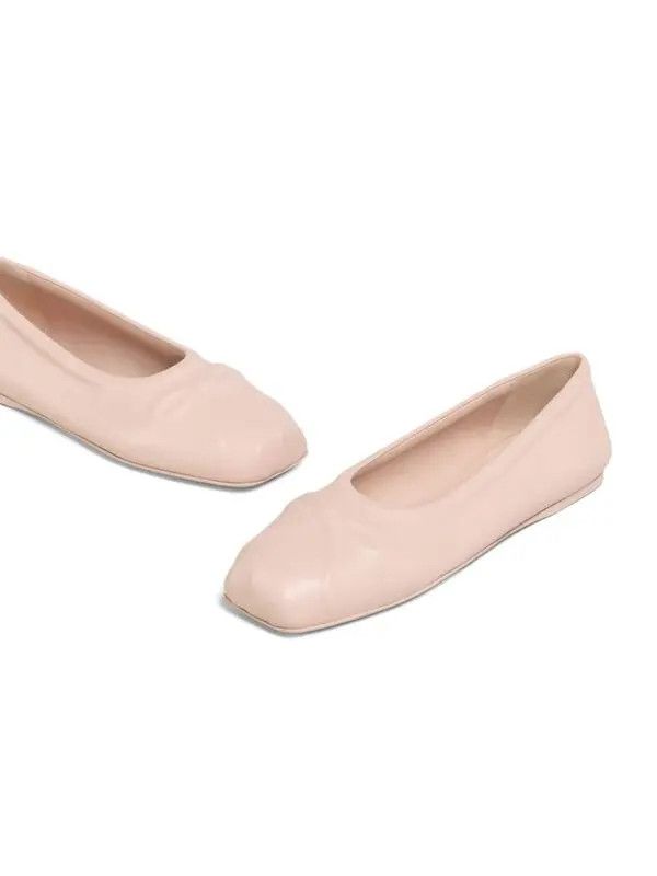 Marni o1w1db11125 Bow Detail Ballerina Shoes in Pink Size US 7 / IT 37 - 4 Thumbnail