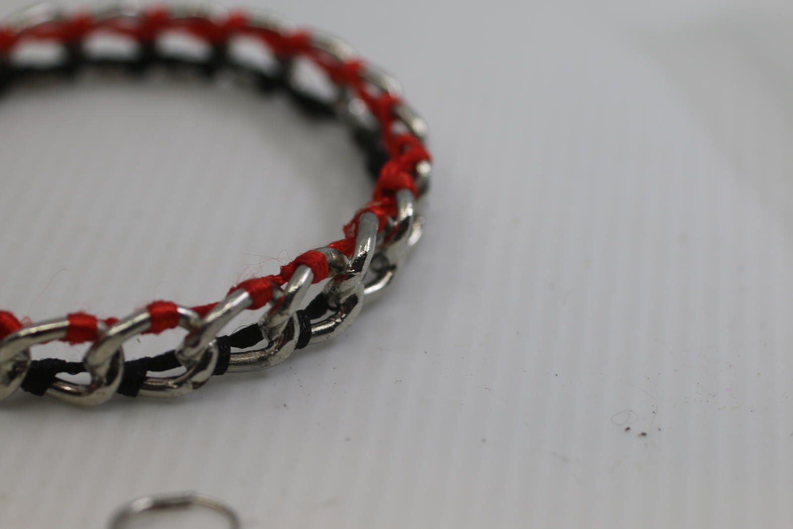 The Unbranded Brand Chain Bracelet & Drop Earrings Set – Black / Red Jewelry Size ONE SIZE - 6 Thumbnail