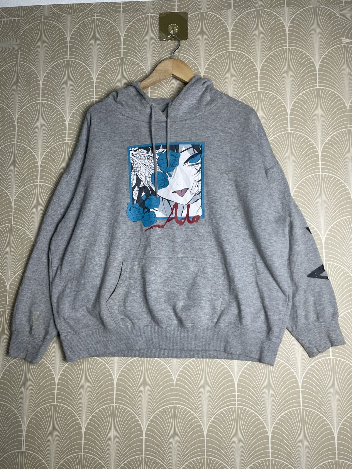 2000s ADO USSEWA JAPANESE ANIME HOODIE RARE PRINT
