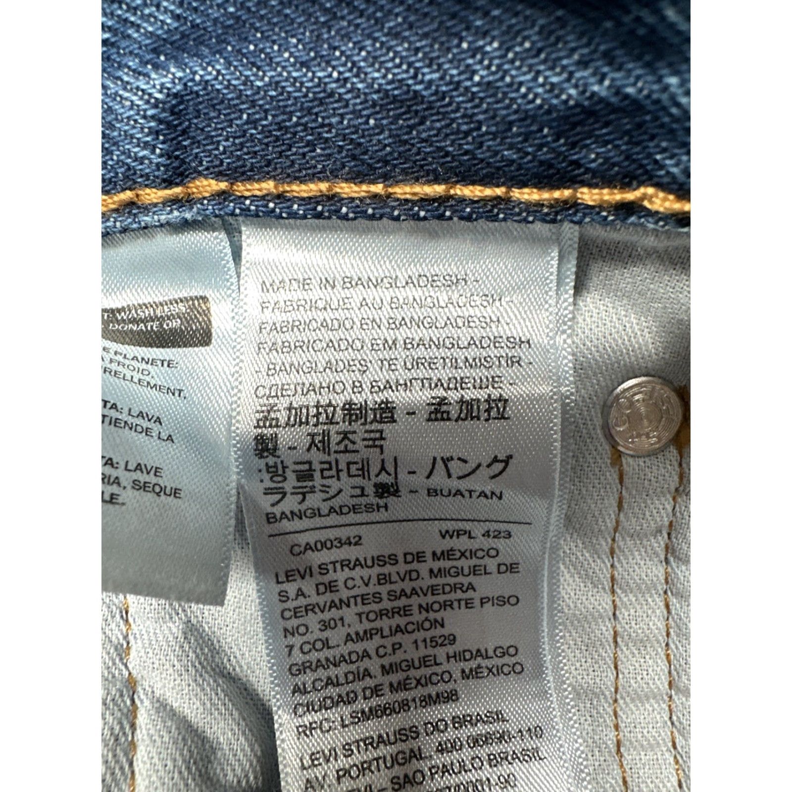 Levi's Levi's 505 Jeans Men Regular Denim Stretch 30x30 Straight Blue Size US 30 / EU 46 - 6 Thumbnail