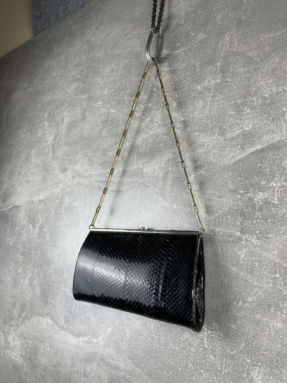 Vintage Linea Giemme Vintage 1970 Snake skin Evening Clutch Bag Size ONE SIZE - 2 Thumbnail