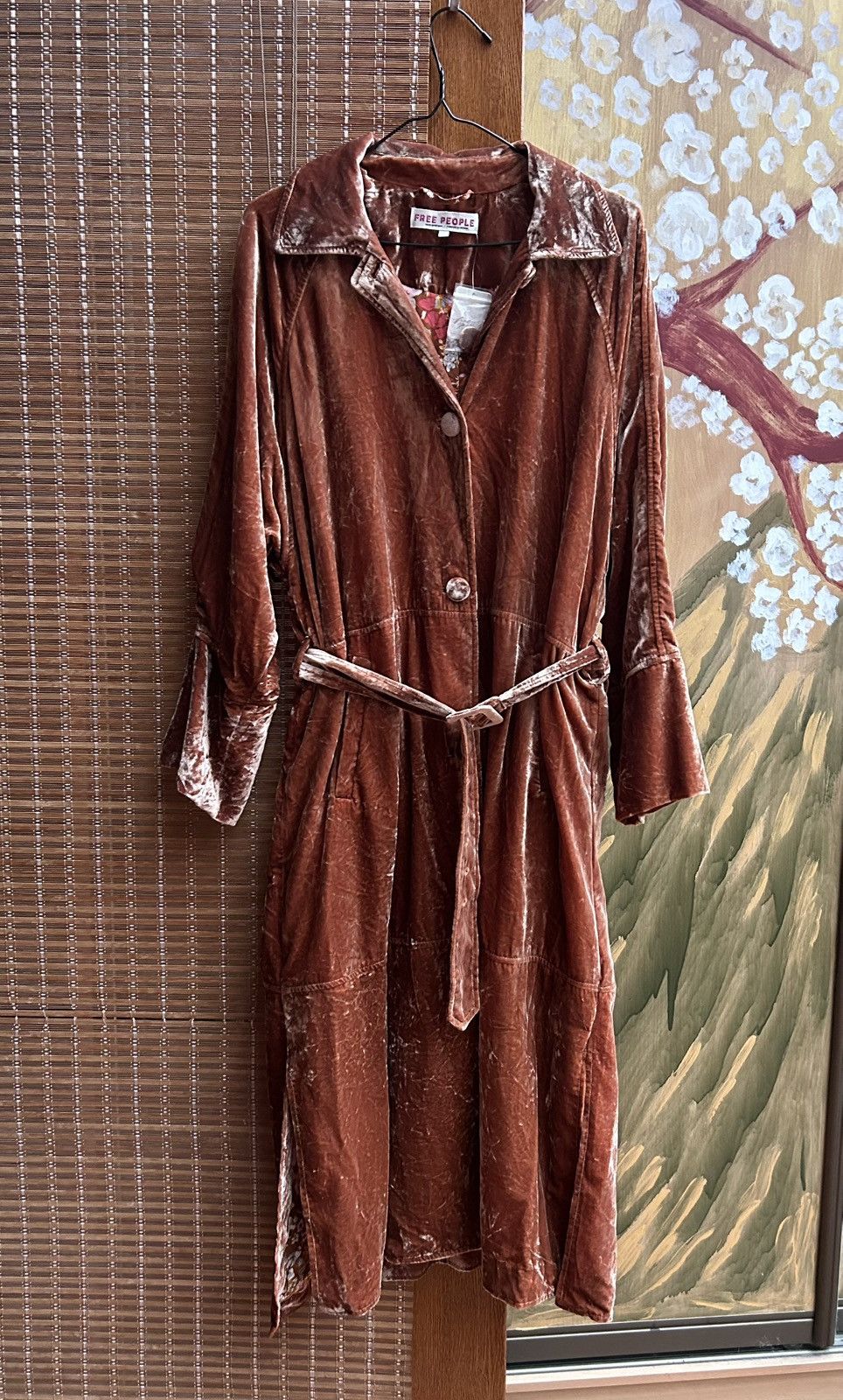 New Free People popular Velvet Wild Nights Duster $248 MEDIUM