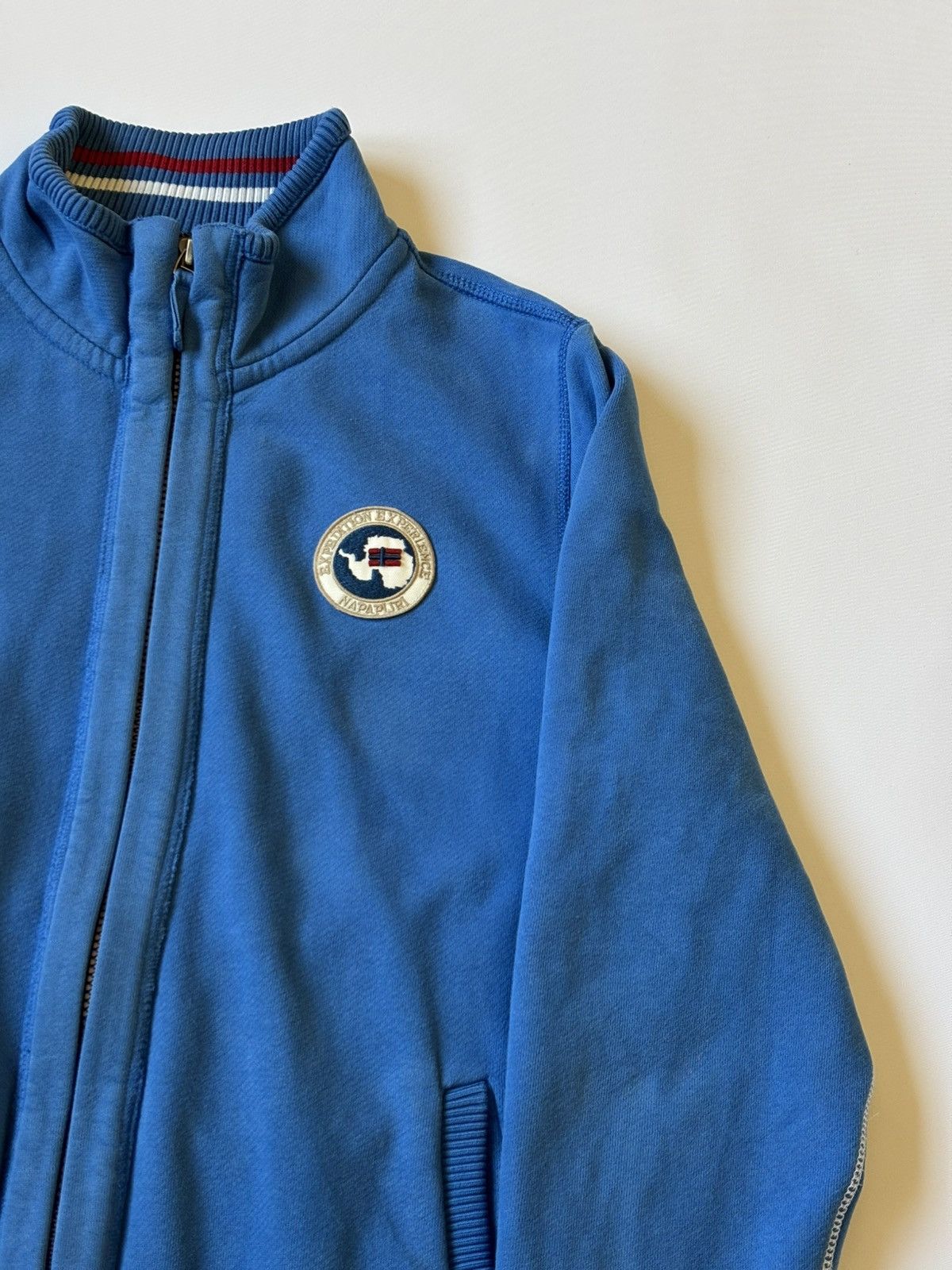 Napapijri × Vintage Napapijri Vintage Y2K Sweatshirt Zip Patch Rare Hype Size US M / EU 48-50 / 2 - 2 Thumbnail