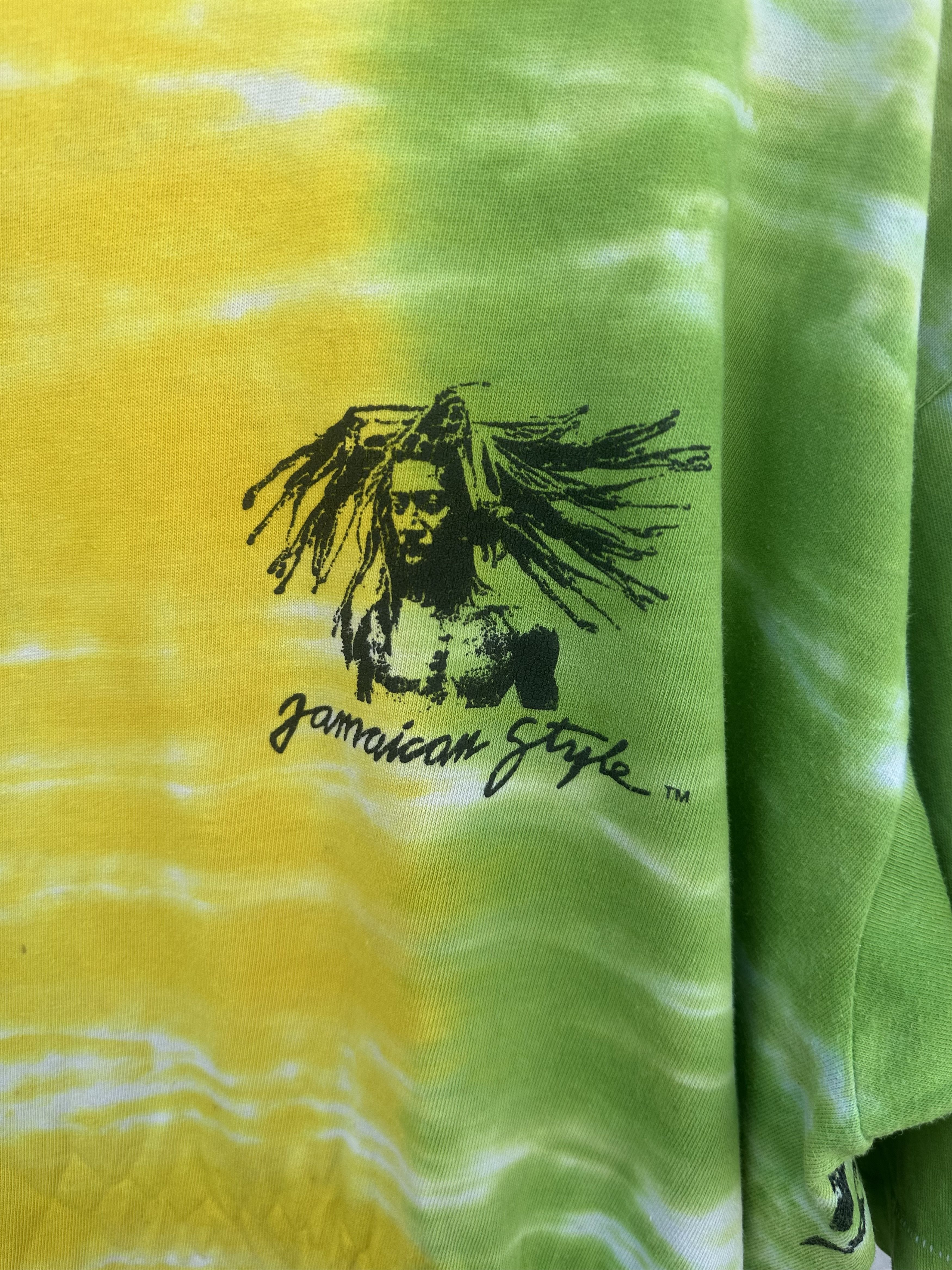 Bob Marley Vintage 90s Jamaican Style Tie-Dye Rasta Tee Size US XL / EU 56 / 4 - 5 Thumbnail