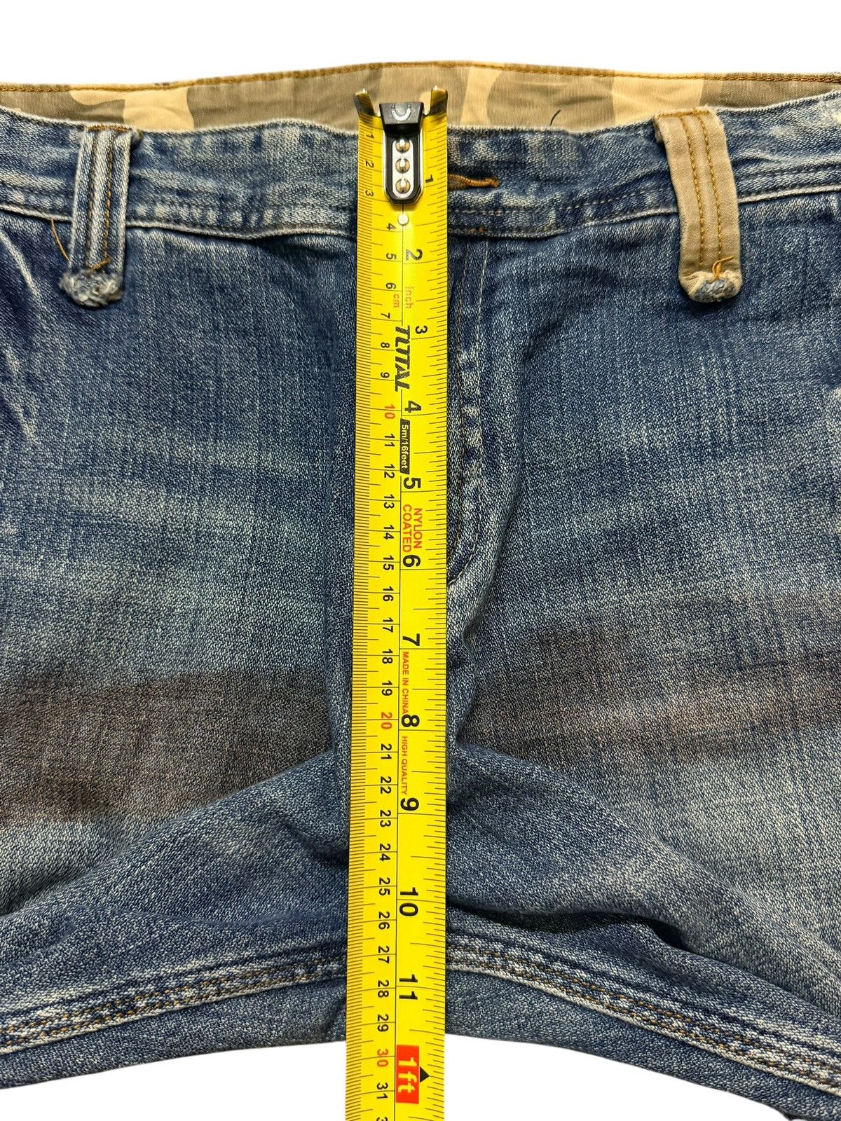 Kapital Vintage Y2K Japanese Brand Faded Wash Distress Patch Baggy Size US 32 / EU 48 - 11 Thumbnail